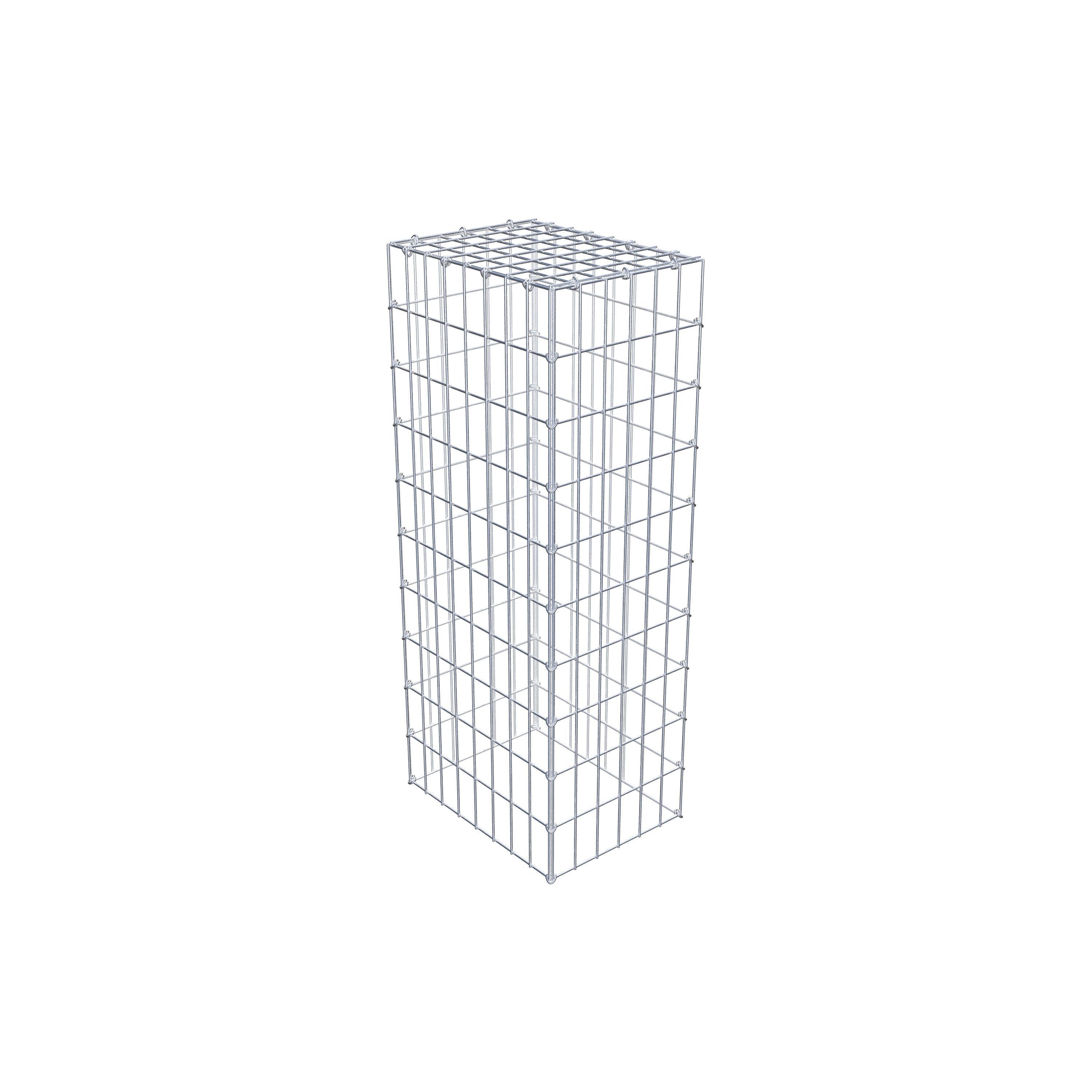 Mounted gabion type 3 100 cm x 40 cm x 30 cm (L x H x D), mesh size 5 cm x 10 cm, C-ring