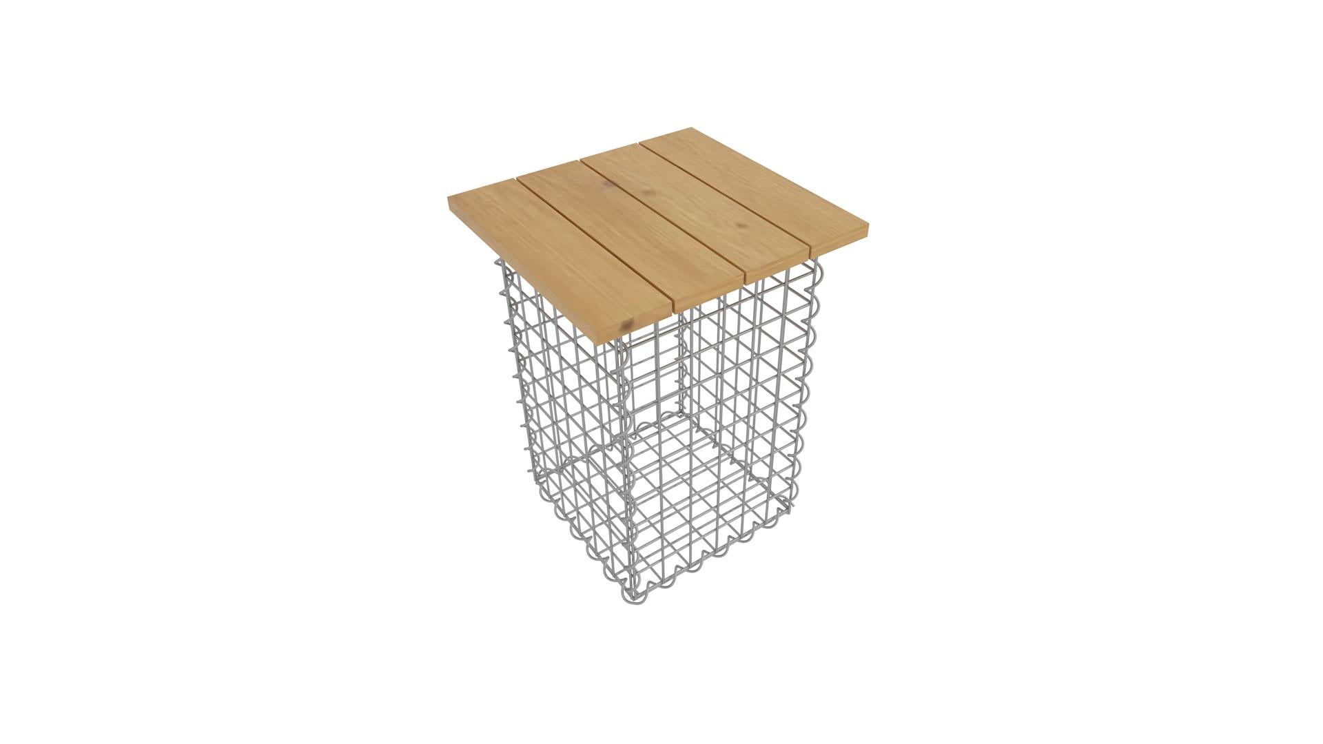 Taburet spiral MW 5 x 5 TEAK