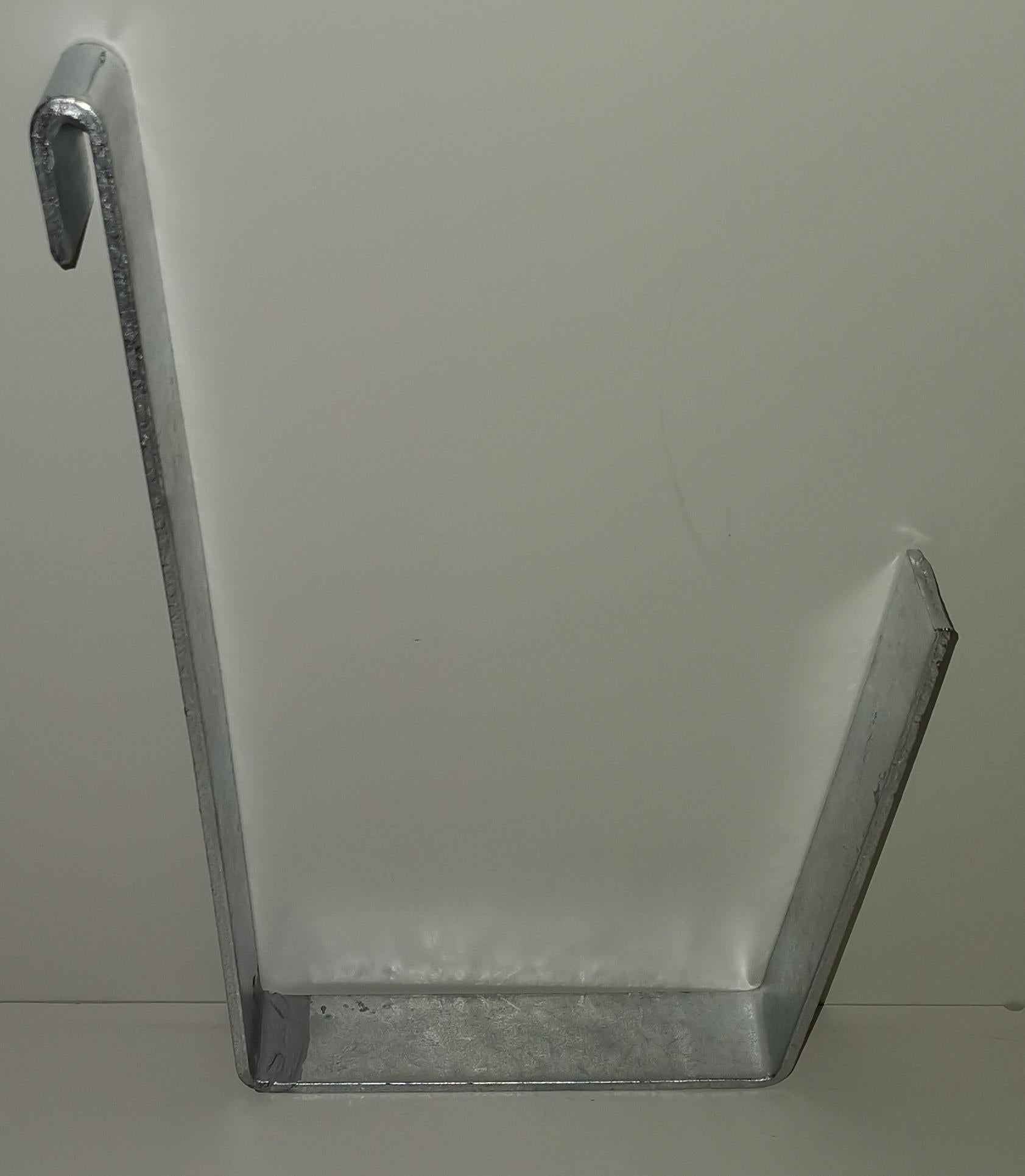 Support pour caissettes à fleurs galvanisé en set de 3 avec pot de fleurs, pour gabions MW 5 x 20
