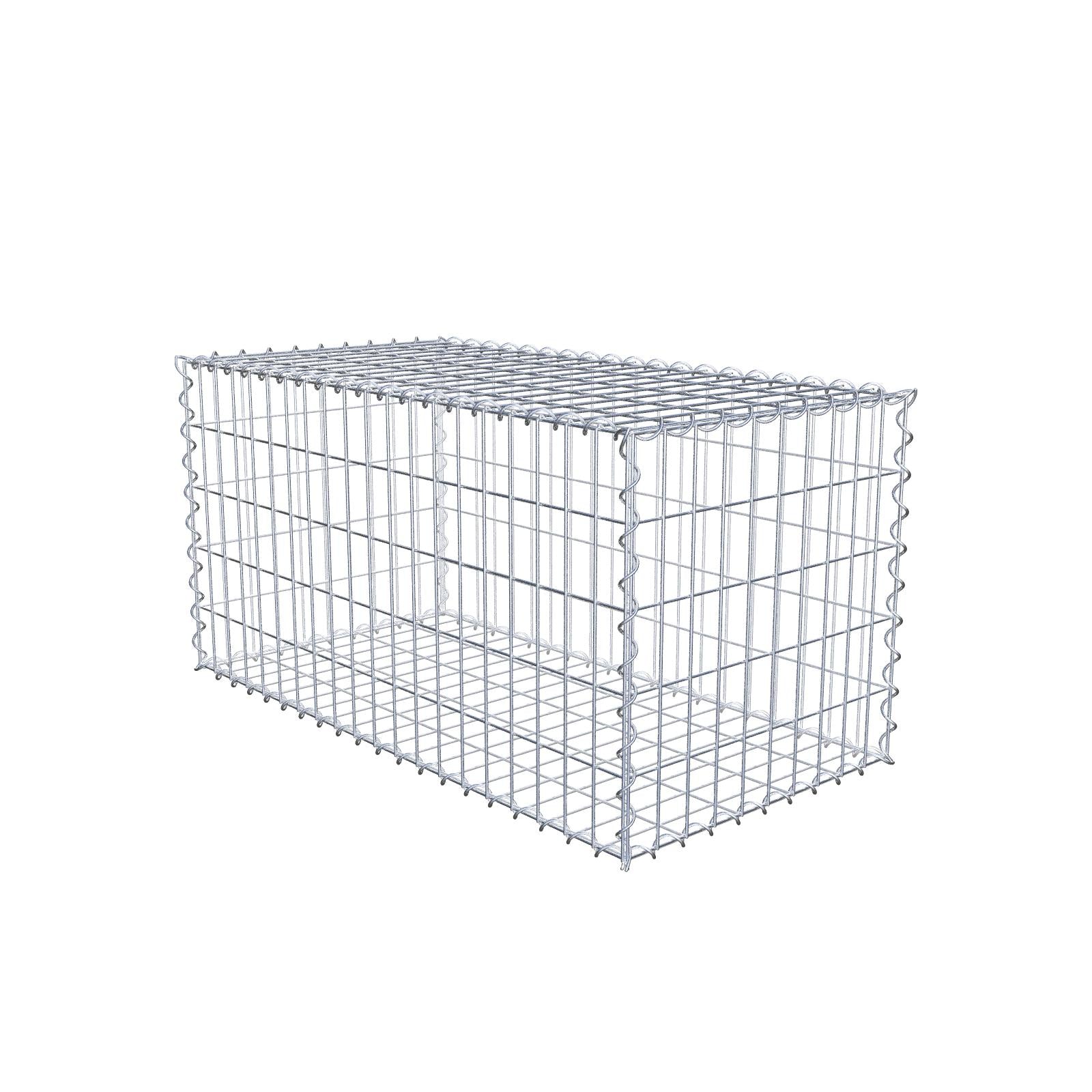 Set van 2 schanskorven 100 cm x 50 cm x 50 cm (L x H x D), maaswijdte 5 x 10 cm, spiraalvormig