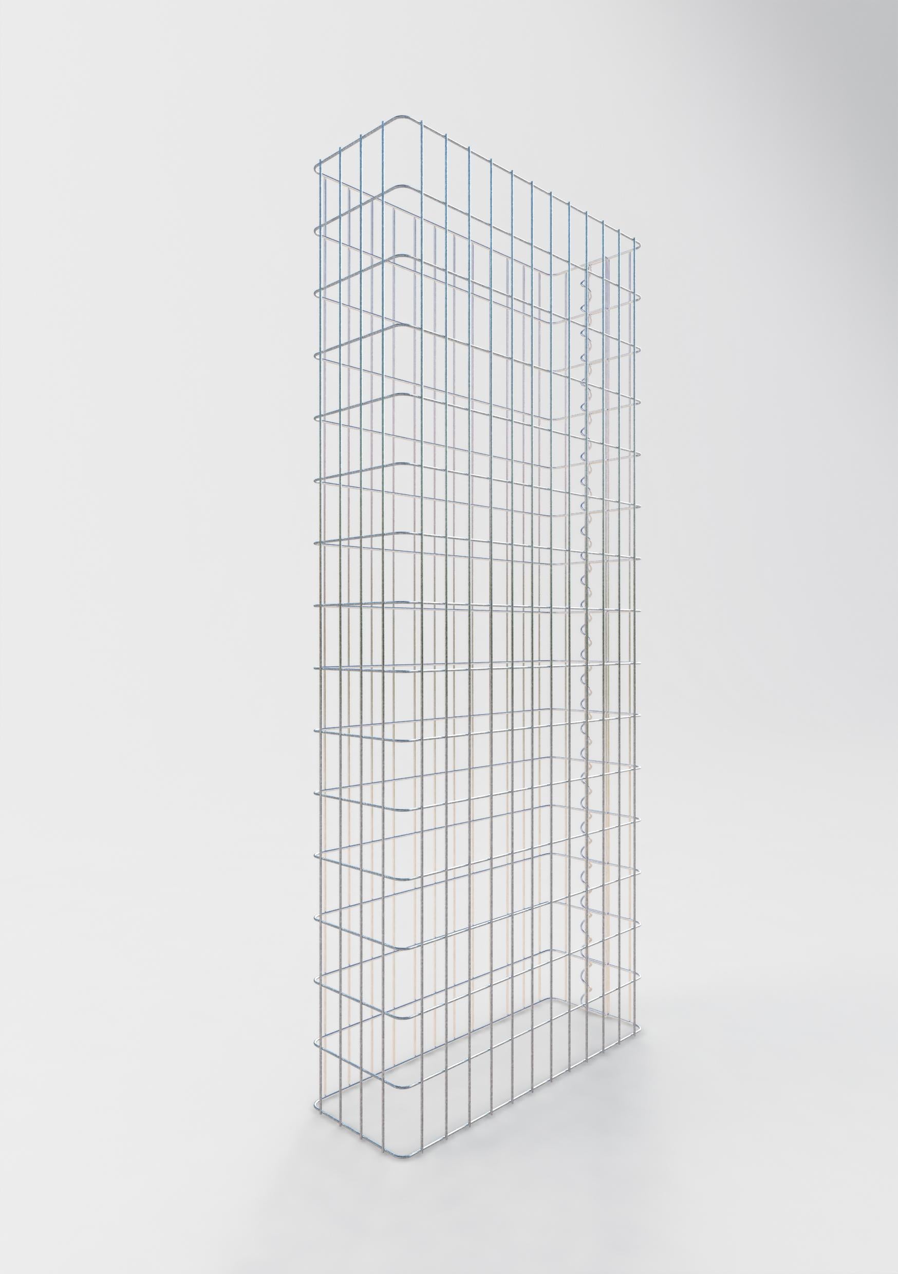 Schanskorfomheining lengte 62 cm, hoogte 200 cm, diepte 22 cm, maaswijdte 5 x 10 cm