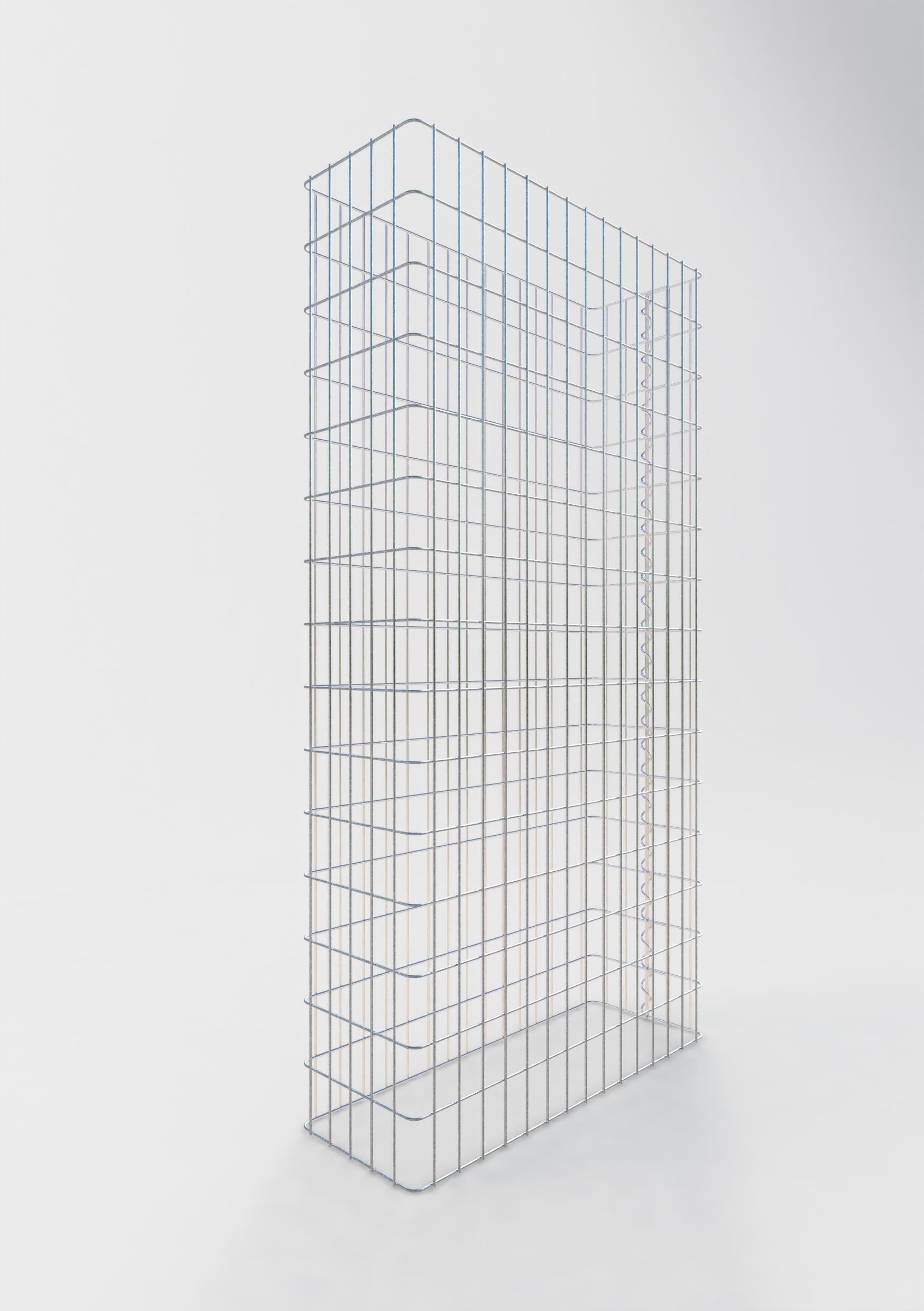 Schanskorfomheining lengte 77 cm, hoogte 160 cm, diepte 27 cm, maaswijdte 5 x 10 cm