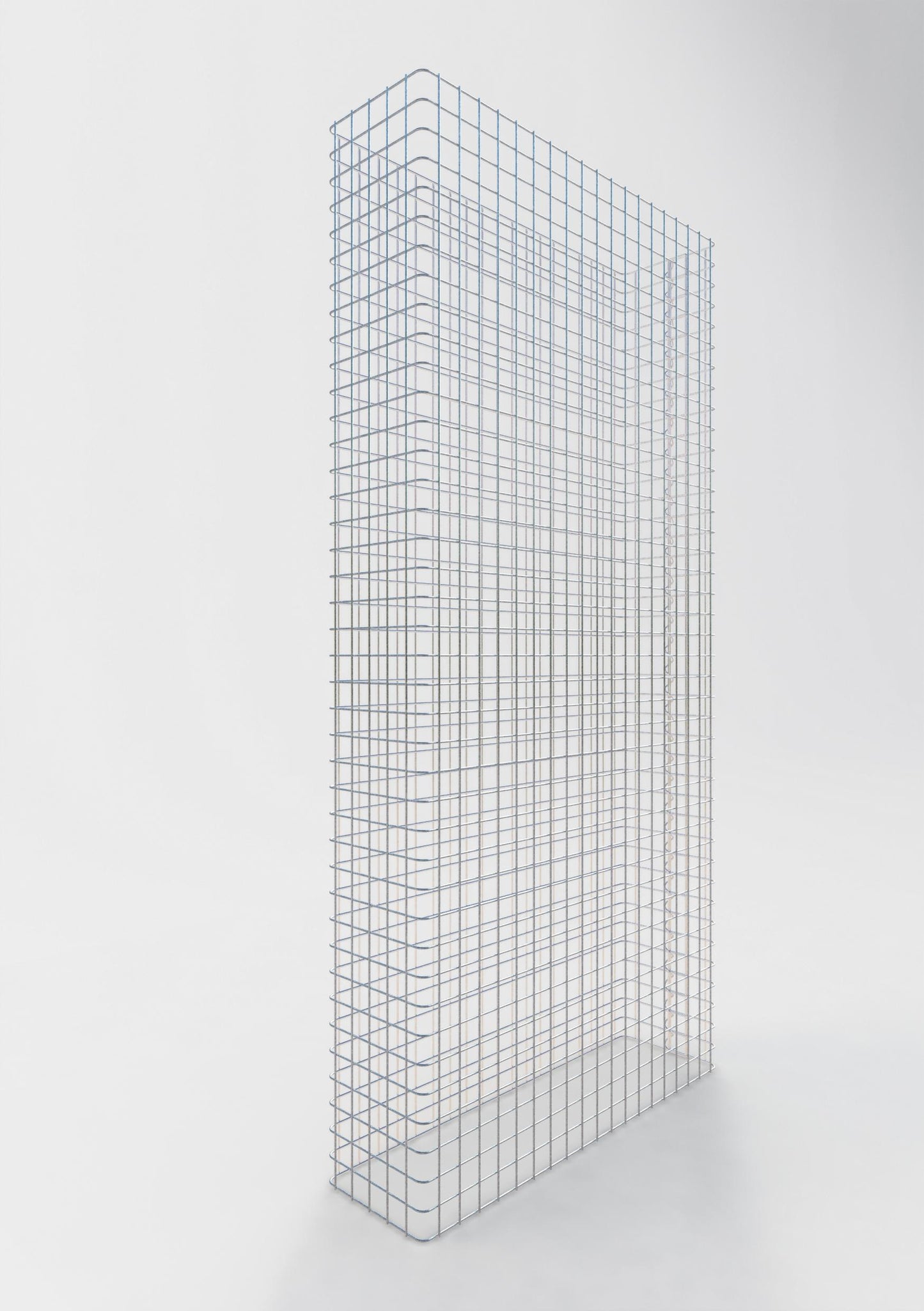 Gabionenzaun Länge 97 cm, Höhe 160 cm, Tiefe 27 cm, Maschenweite 5 x 5 cm