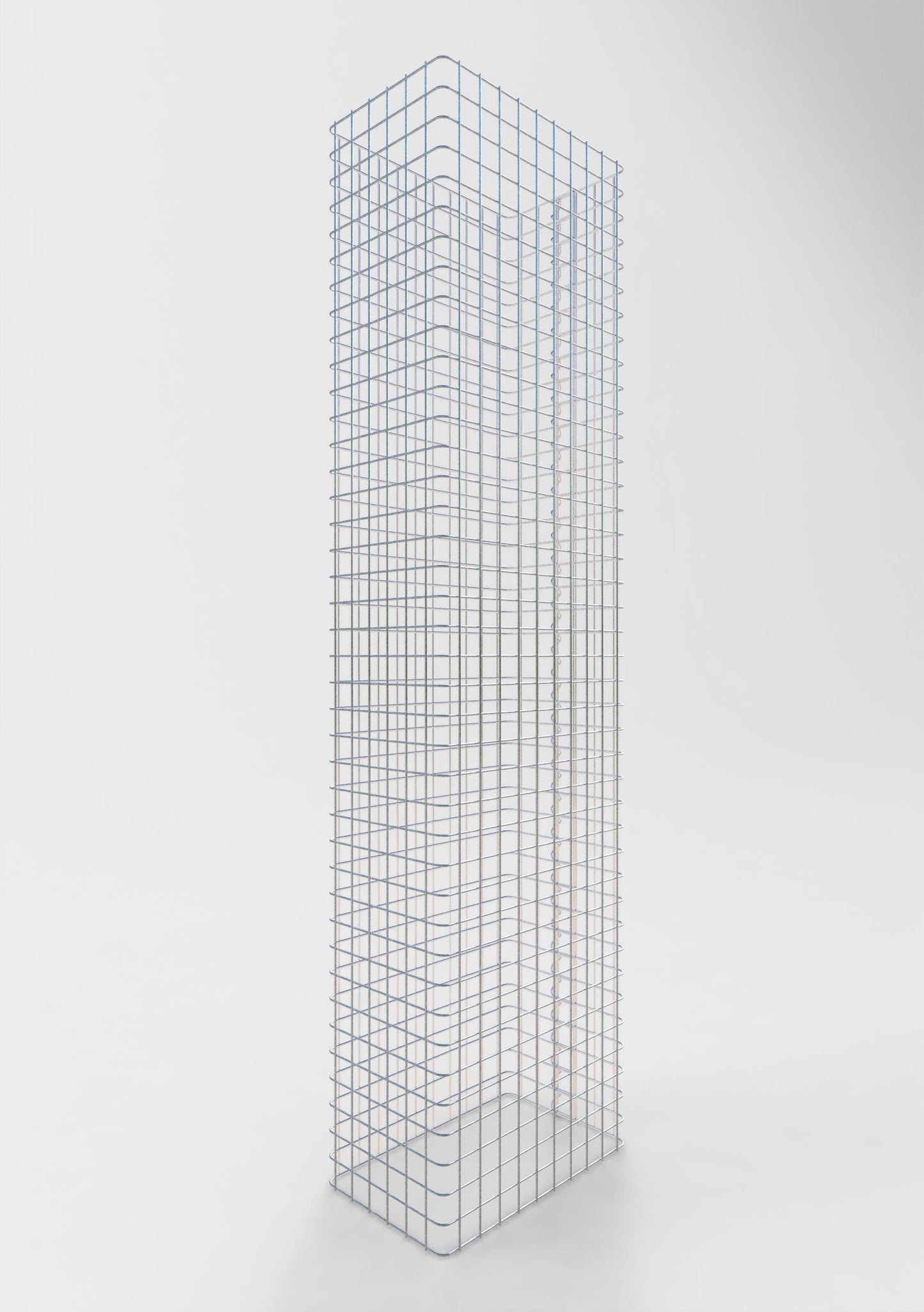 Schanskorfomheining lengte 52 cm, hoogte 180 cm, diepte 32 cm, maaswijdte 5 x 5 cm