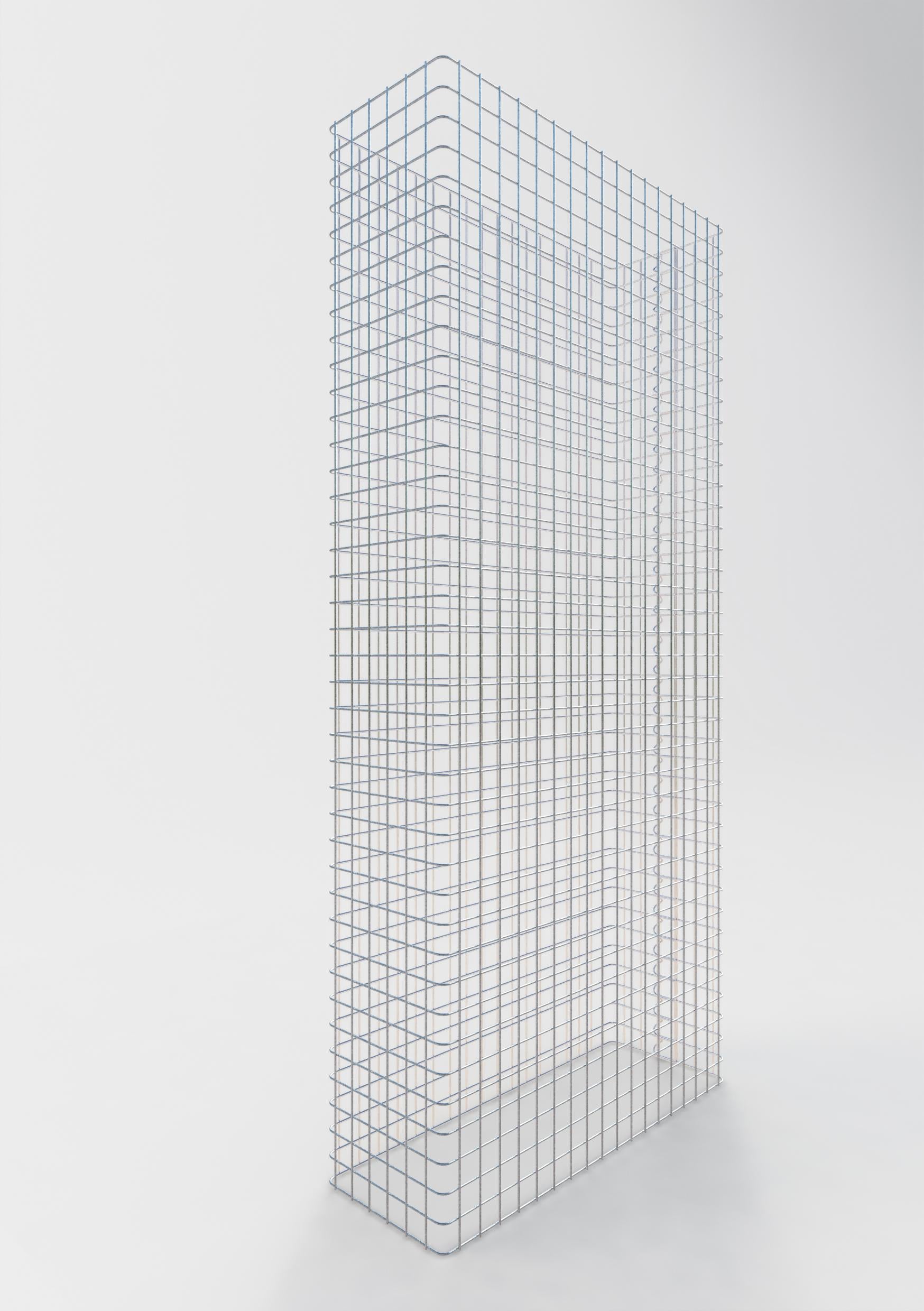 Gabion de clôture 92 x 160 x 32 cm – Maille 5 x 5 cm – Fil galvanisé Ø 4 mm