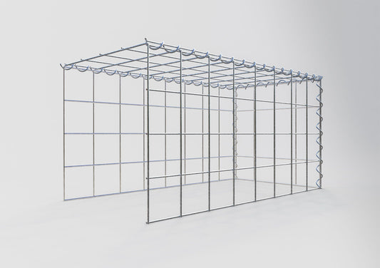 Extra gabion typ 4 80 cm x 40 cm x 40 cm (L x H x D), maskstorlek 10 cm x 10 cm, spiral