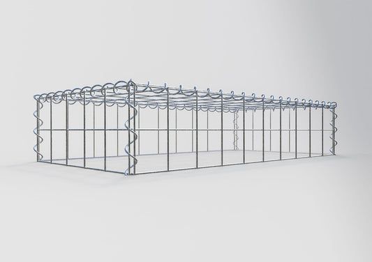 Add-on schanskorf type 3 100 cm x 20 cm x 50 cm (L x H x D), maaswijdte 10 cm x 10 cm, spiraal