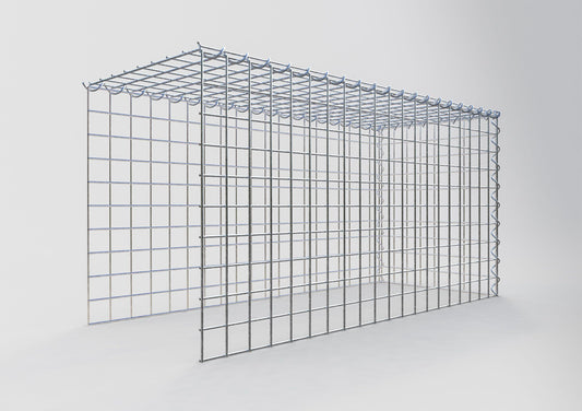 Gabião Tipo 4 100 cm x 50 cm x 40 cm (C x A x P), malhagem 5 cm x 5 cm, espiral