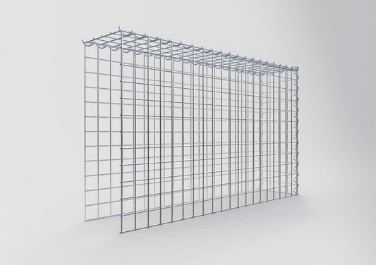 Gabião tipo 4 100 cm x 60 cm x 20 cm (C x A x P), malhagem 5 cm x 5 cm, espiral