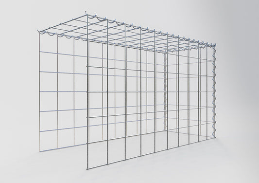 Gabião tipo 4 100 cm x 60 cm x 40 cm (C x A x P), malhagem 10 cm x 10 cm, espiral