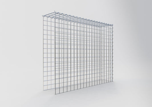 Anbaugabione Typ 4 100 cm x 80 cm x 20 cm (L x H x T), Maschenweite 5 cm x 5 cm, Spirale