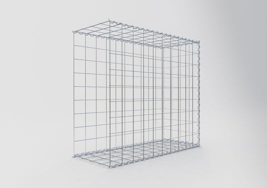 Gabion rapporté type 2 100 cm x 90 cm x 40 cm (L x H x P), mailles 10 cm x 10 cm, spirale