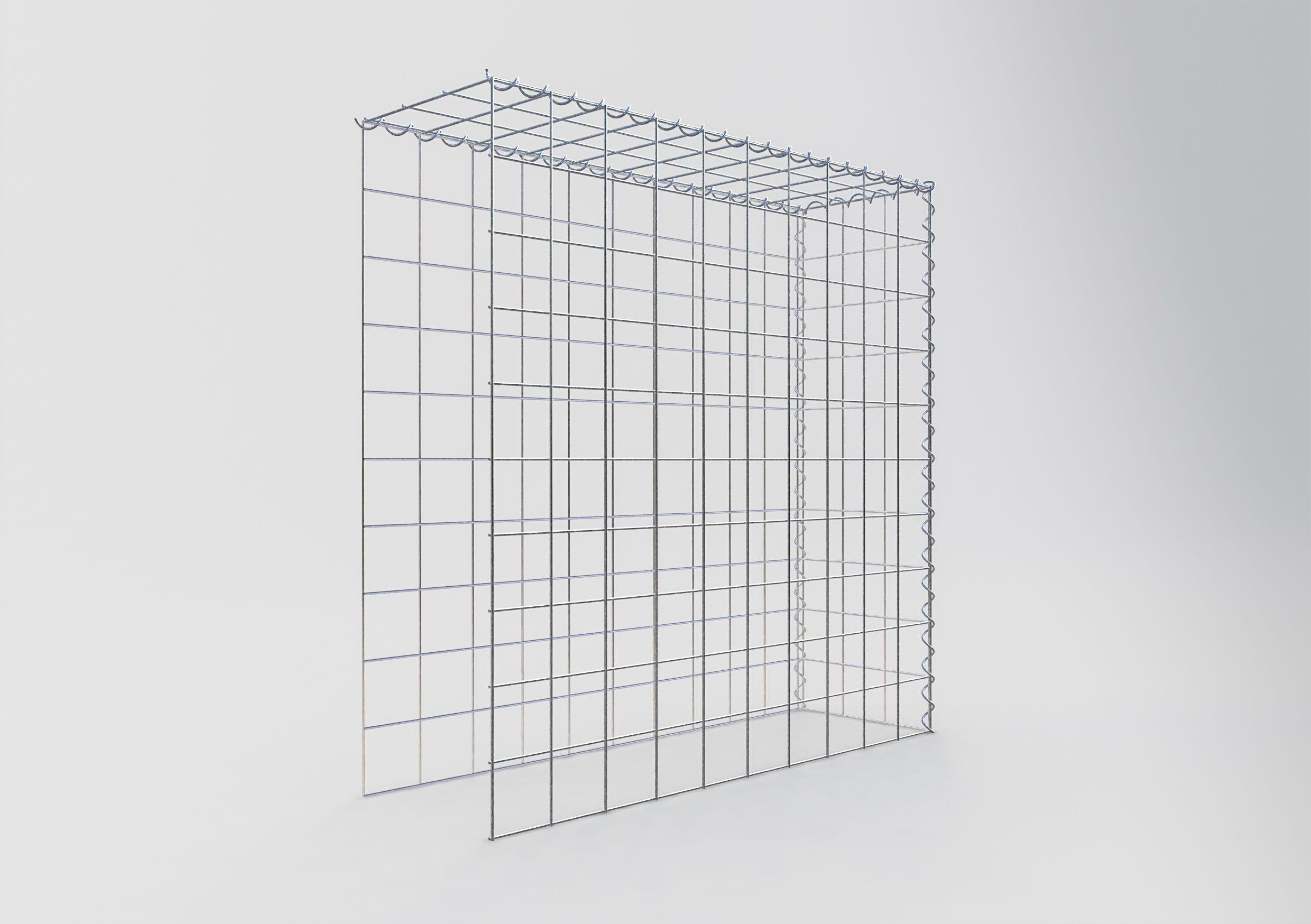 Add-on schanskorf type 4 100 cm x 100 cm x 30 cm (L x H x D), maaswijdte 10 cm x 10 cm, spiraal