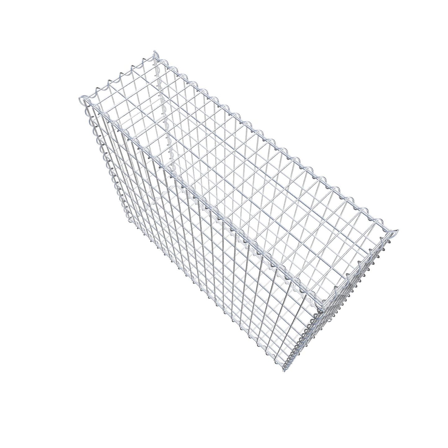 Gabion 100 cm x 80 cm x 30 cm (L x H x P), mailles 5 cm x 10 cm, spirale