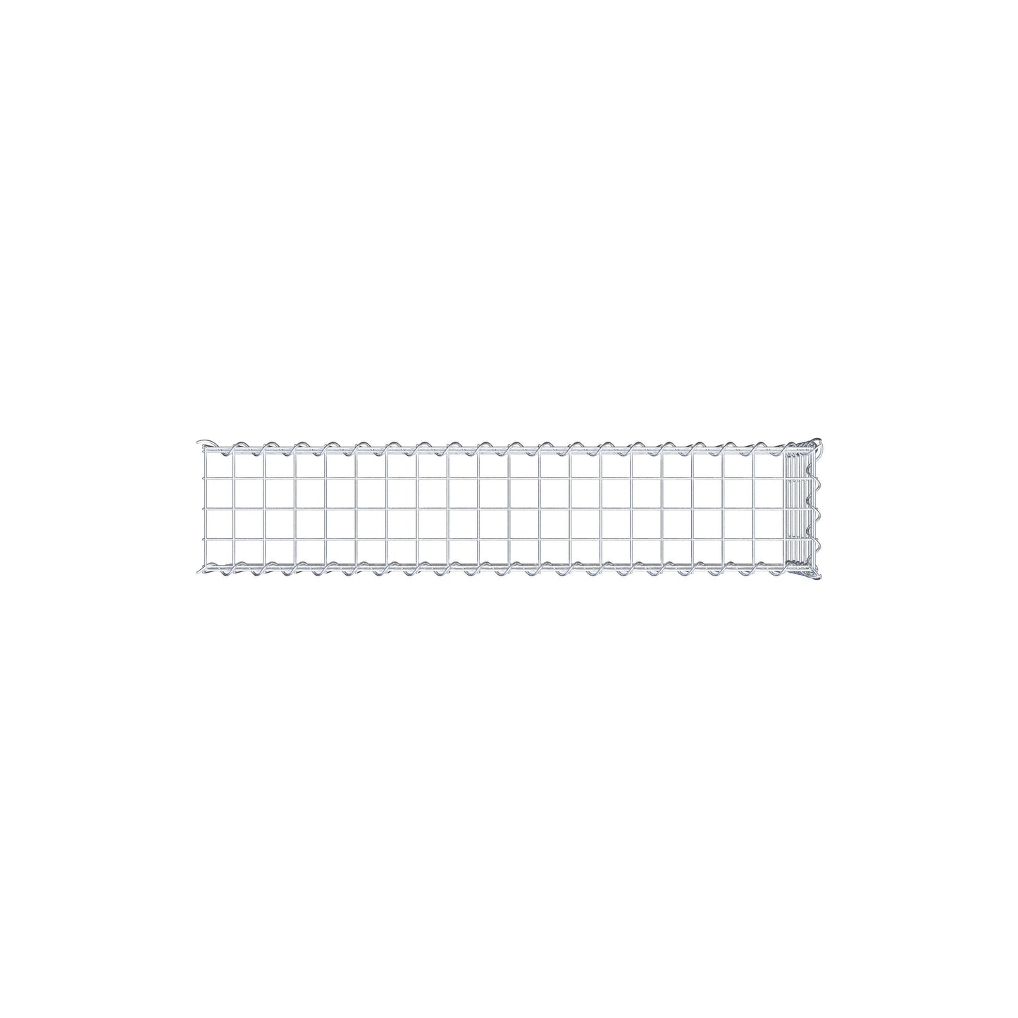 Add-on schanskorf type 4 100 cm x 30 cm x 20 cm (L x H x D), maaswijdte 5 cm x 5 cm, spiraalvormig