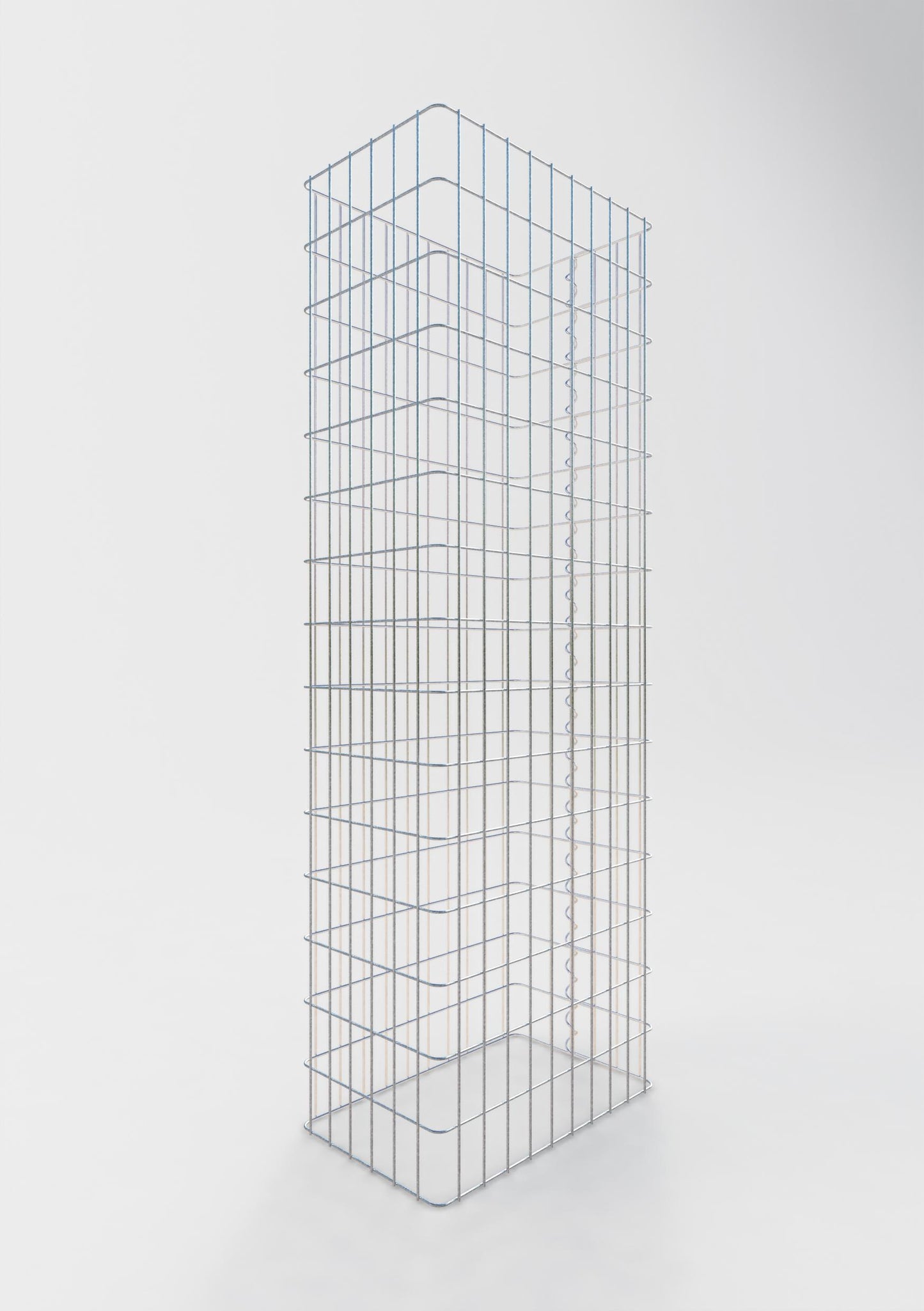 Clôture en gabion Longueur 52 cm, hauteur 180 cm, profondeur 32 cm, mailles 5 x 10 cm