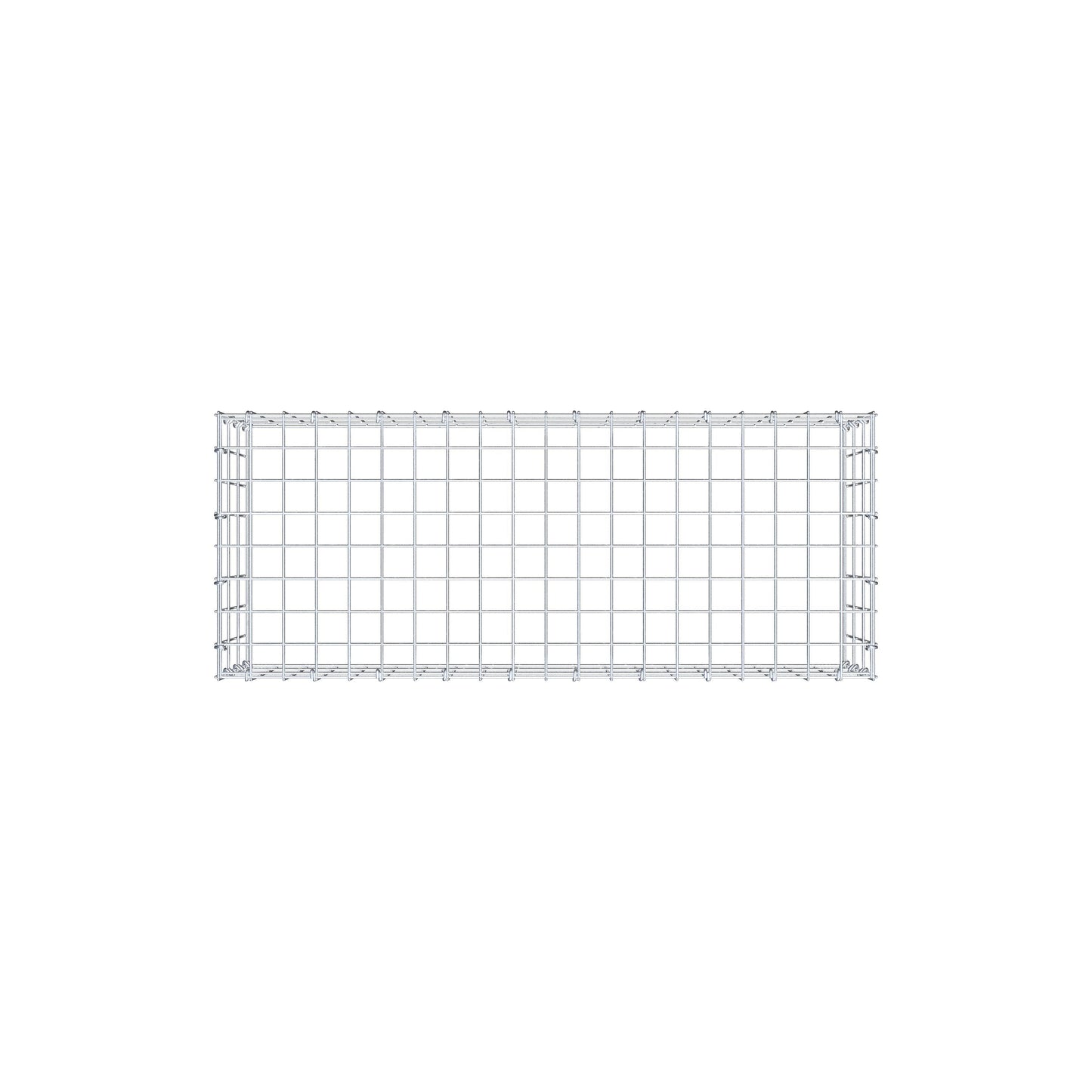 Type 3 oplegkorf 100 cm x 30 cm x 40 cm (L x H x D), maaswijdte 5 cm x 10 cm, C-ring