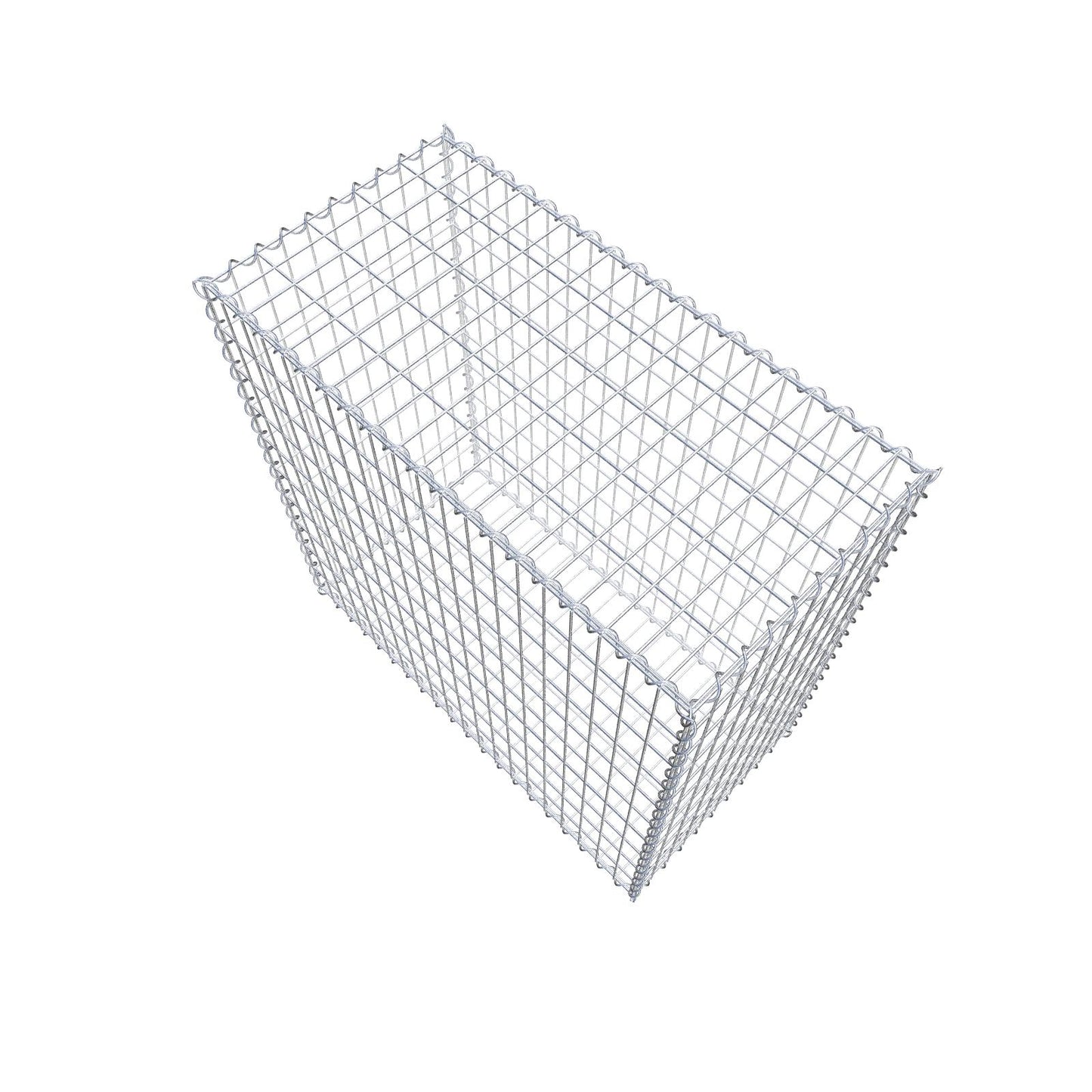 Gabion 100 cm x 100 cm x 50 cm (L x H x D), maskstorlek 5 cm x 10 cm, spiral