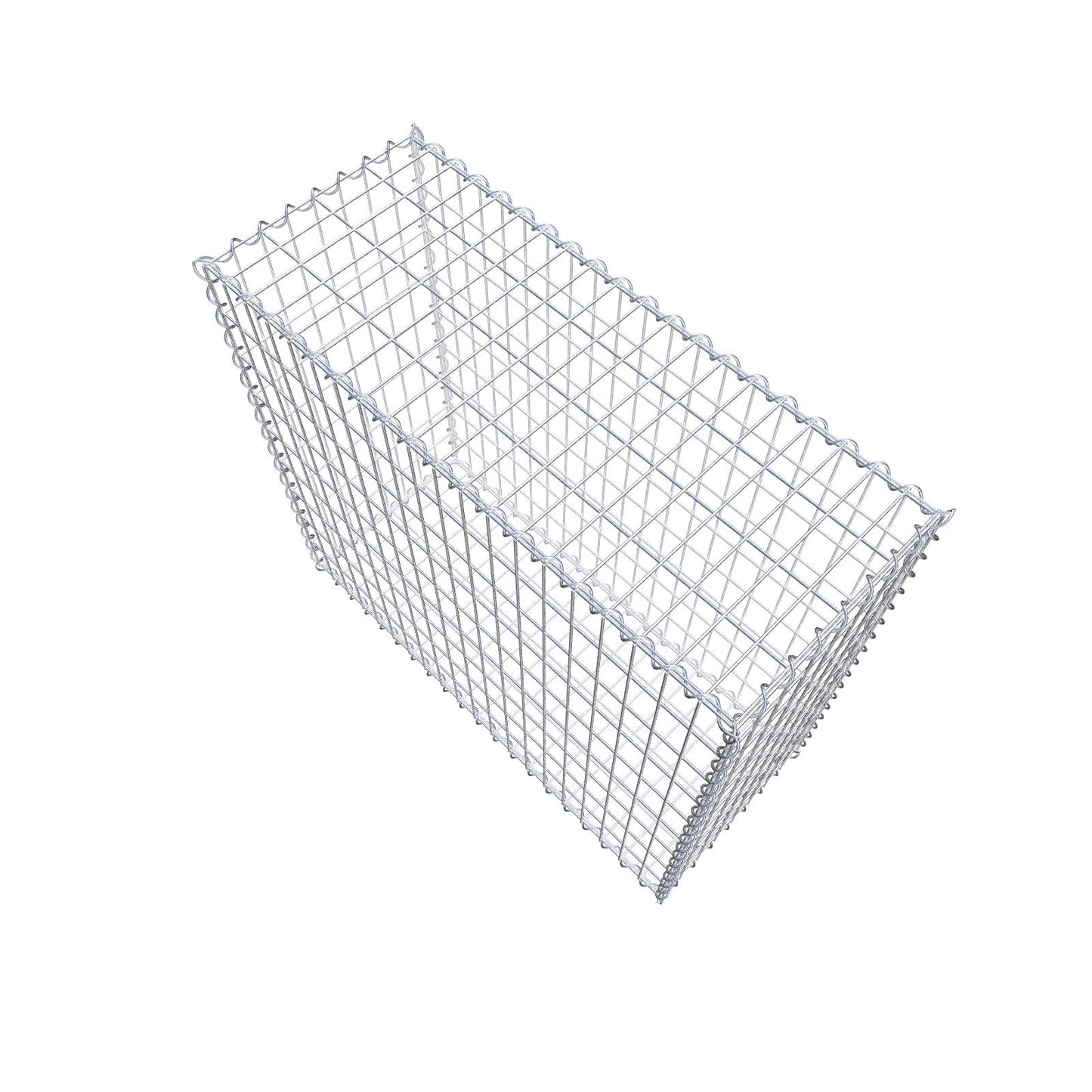 Gabione 100 cm x 90 cm x 40 cm (L x H x T), Maschenweite 5 cm x 10 cm, Spirale