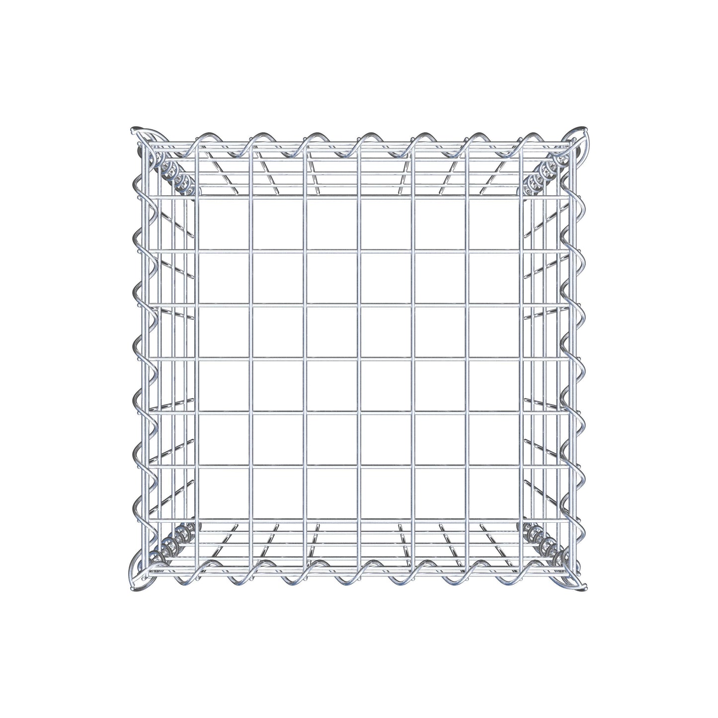 Grown-on gabion type 3 40 cm x 40 cm x 40 cm (L x H x D), mesh size 5 cm x 10 cm, spiral