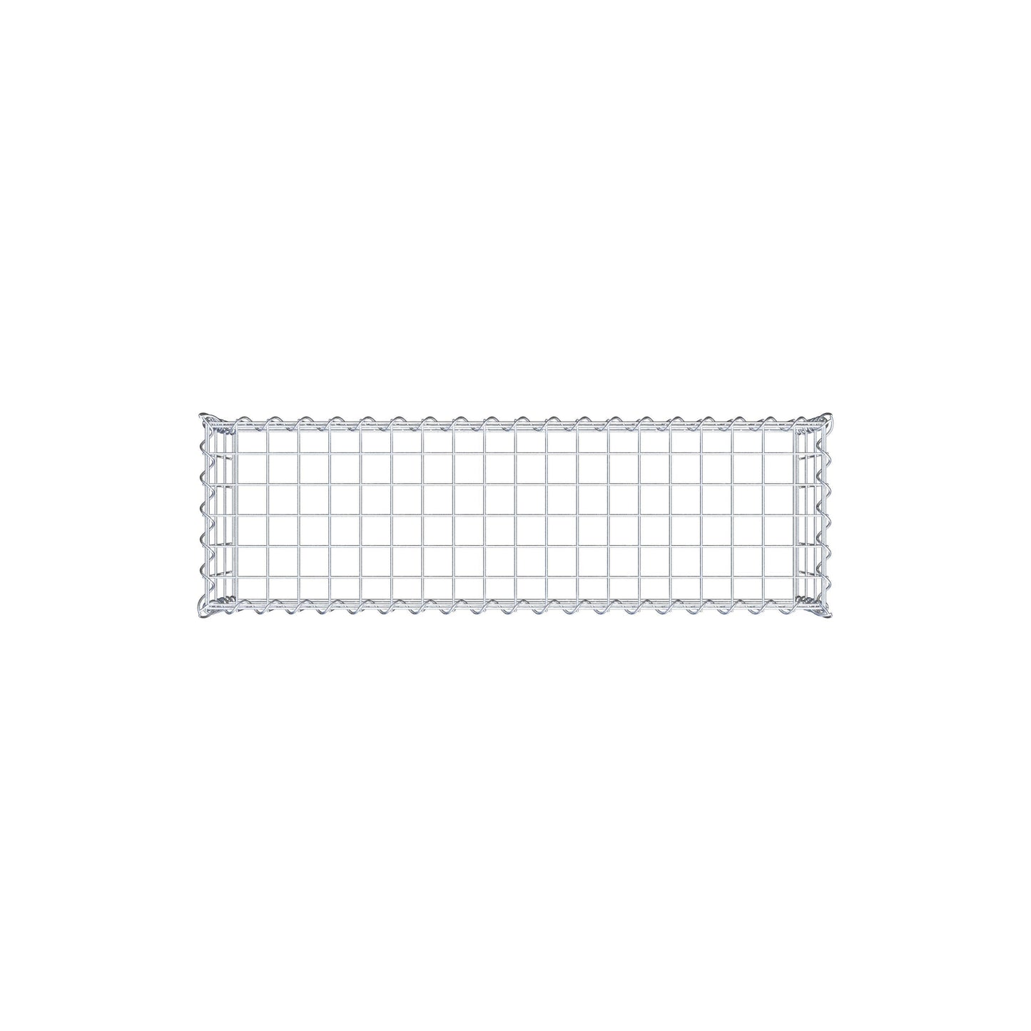 Opvokset gabion type 3 100 cm x 30 cm x 30 cm (L x H x D), maskestørrelse 5 cm x 10 cm, spiral
