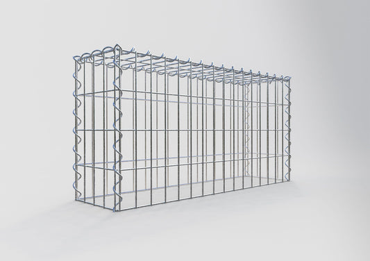 Gabbione aggiuntivo tipo 3 80 cm x 40 cm x 20 cm (L x H x P), dimensione maglia 5 cm x 10 cm, a spirale