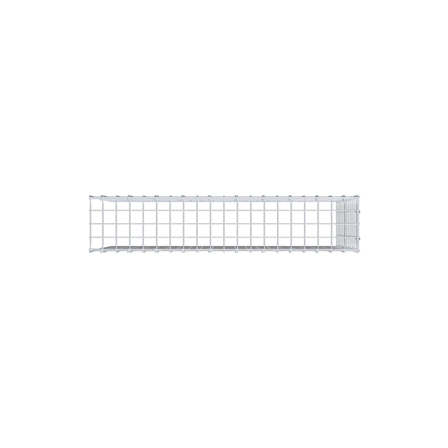 Monteret gabion type 4 100 cm x 60 cm x 20 cm (L x H x D), maskestørrelse 5 cm x 5 cm, C-ring