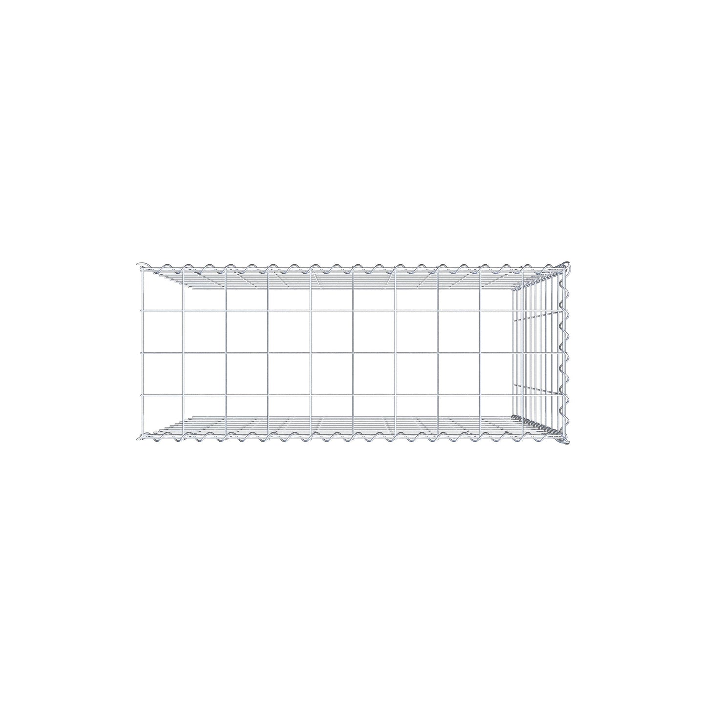Add-on schanskorf type 4 100 cm x 100 cm x 40 cm (L x H x D), maaswijdte 10 cm x 10 cm, spiraal