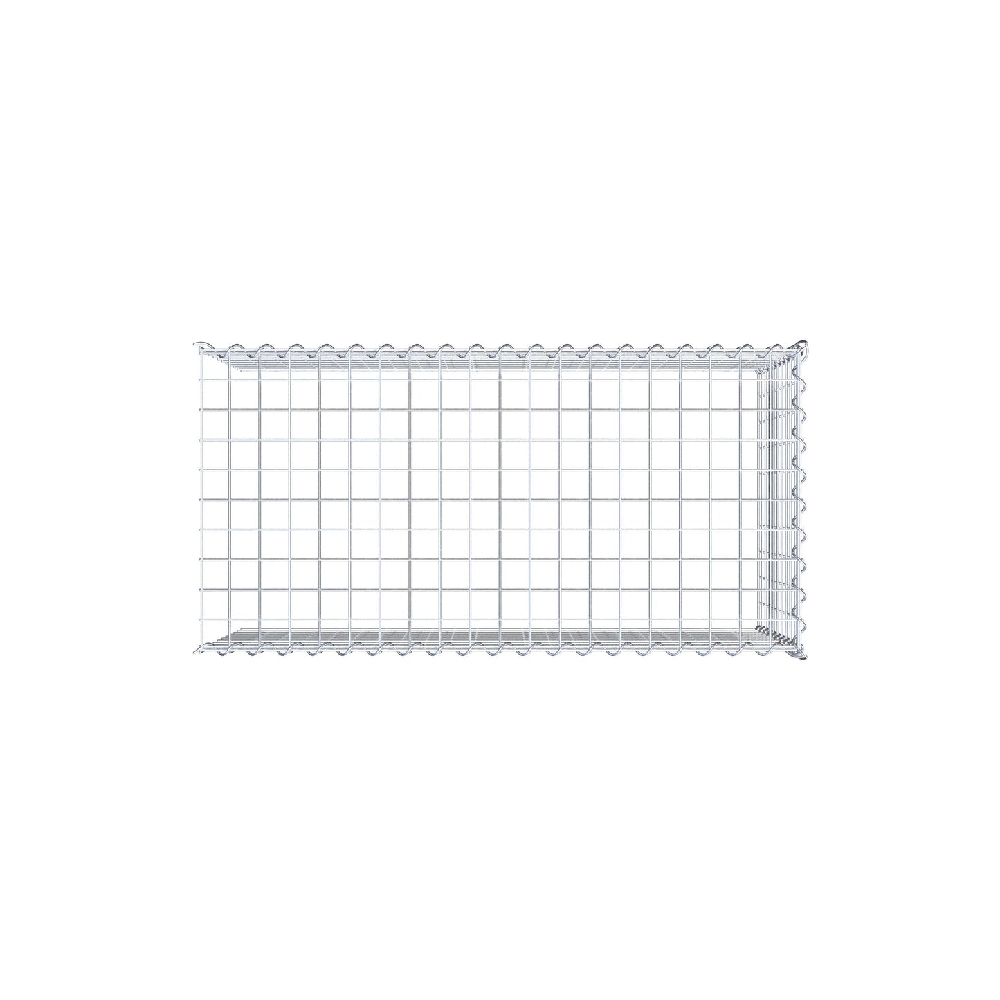 Gabbione aggiuntivo tipo 4 100 cm x 50 cm x 50 cm (L x H x P), dimensione maglia 5 cm x 5 cm, a spirale