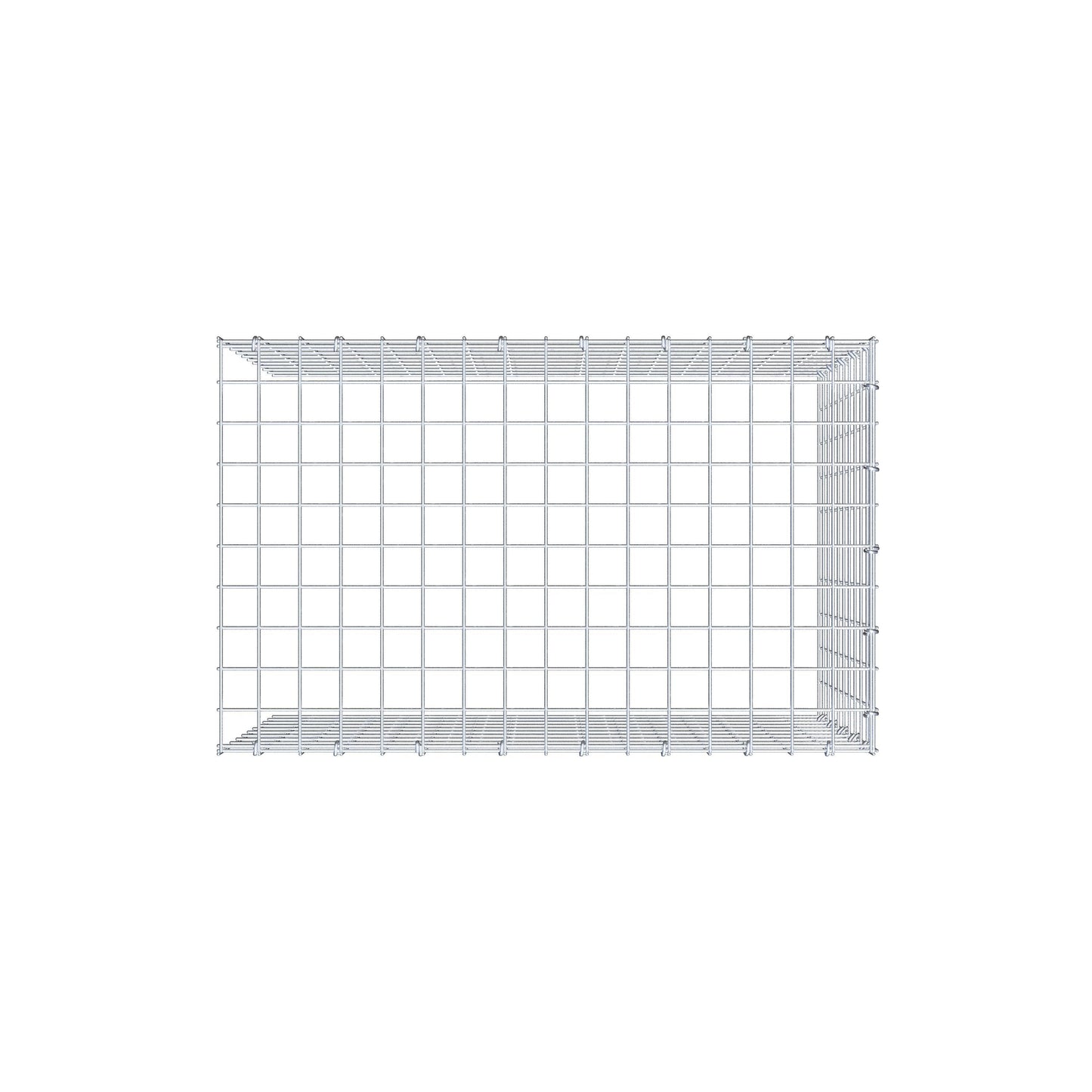 Toegevoegde pool type 4 80 cm x 50 cm x 50 cm (L x H x D), maaswijdte 5 cm x 5 cm, C-ring