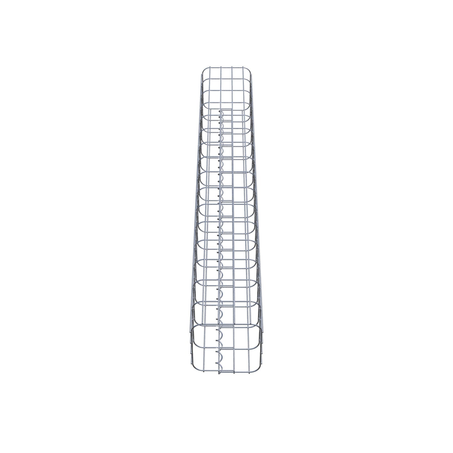 Schanskorfzuil, vierkant 22 cm x 22 cm, 160 cm hoog, MW 5 cm x 10 cm