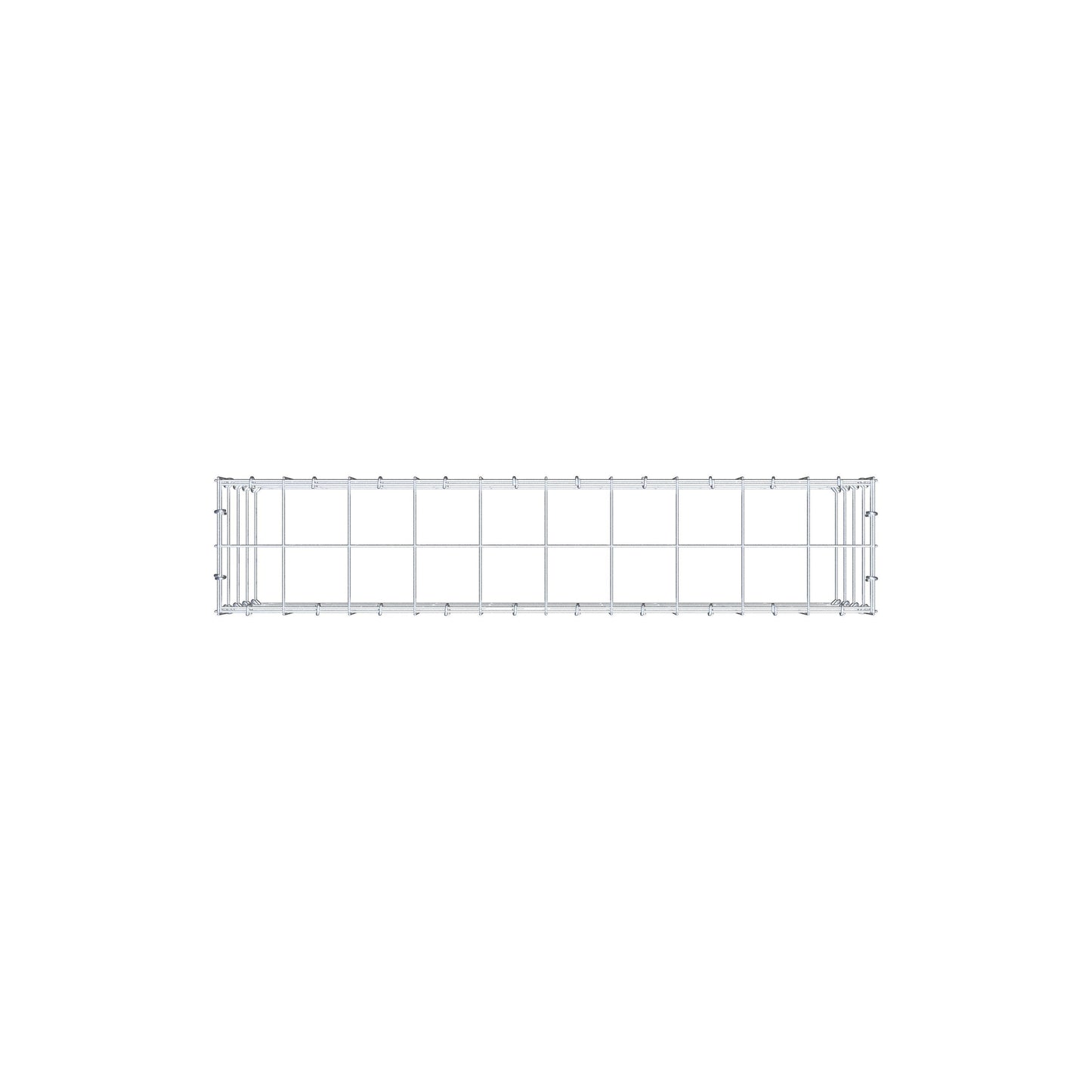 Gabião Tipo 3 100 cm x 40 cm x 20 cm (C x A x P), malhagem 10 cm x 10 cm, anel C