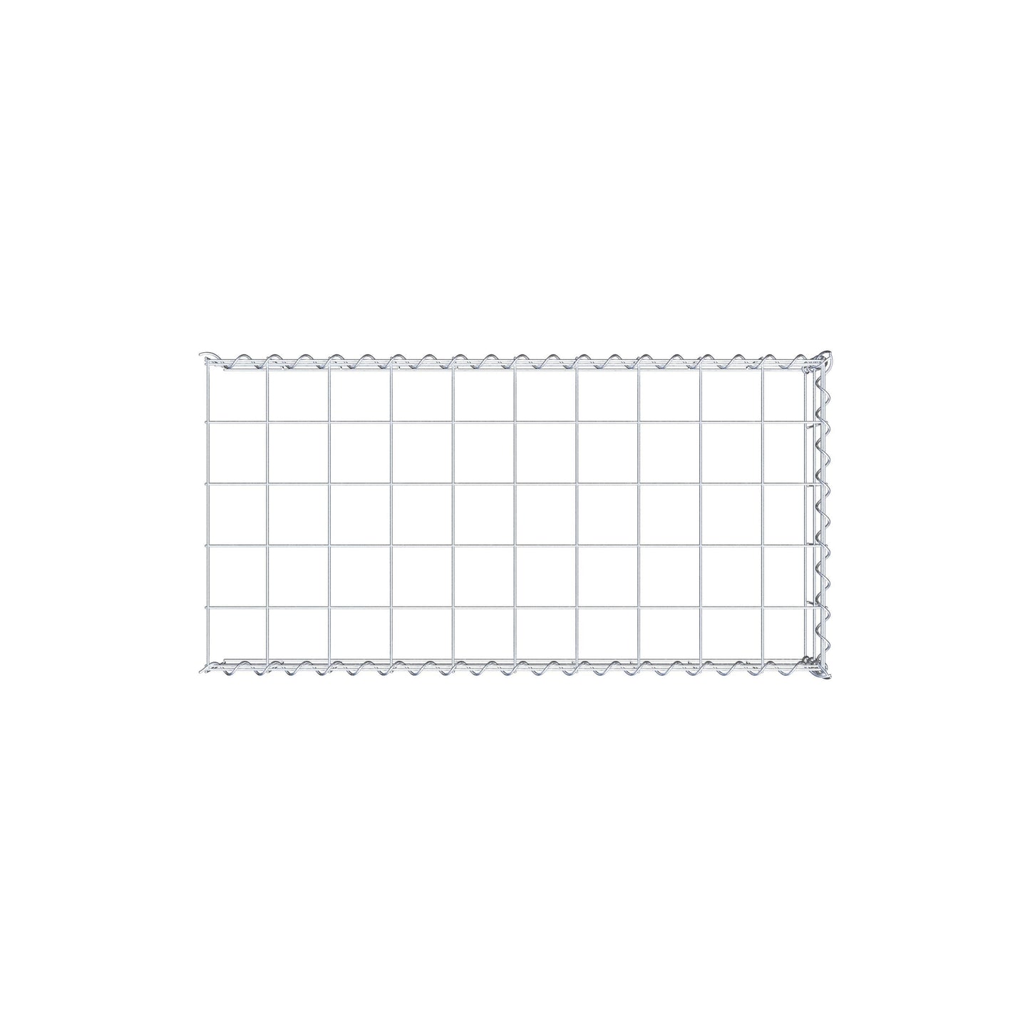Gavión complementario tipo 4 100 cm x 20 cm x 50 cm (L x A x P), malla 10 cm x 10 cm, espiral