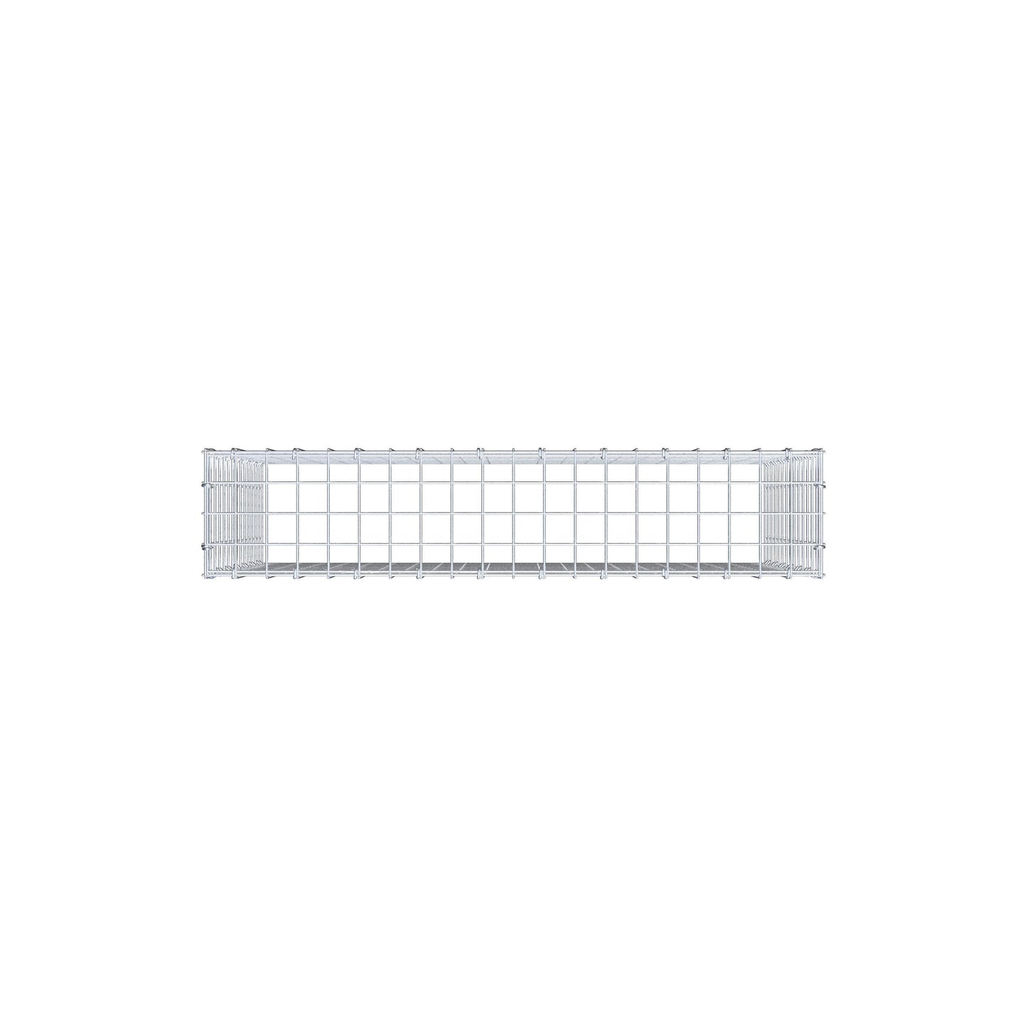 Monteret gabion type 3 100 cm x 70 cm x 20 cm (L x H x D), maskestørrelse 5 cm x 5 cm, C-ring
