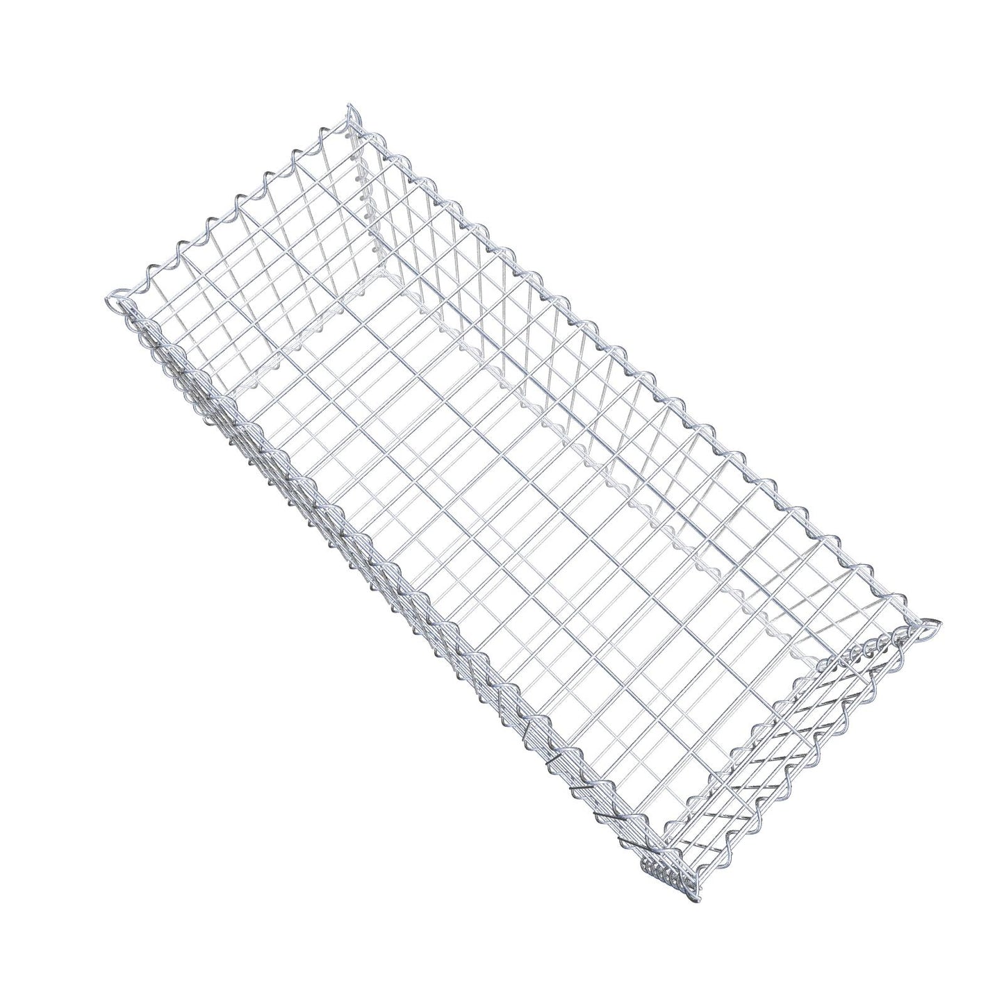 Gabbione 100 cm x 40 cm x 40 cm (L x H x P), maglia 5 cm x 10 cm, spirale