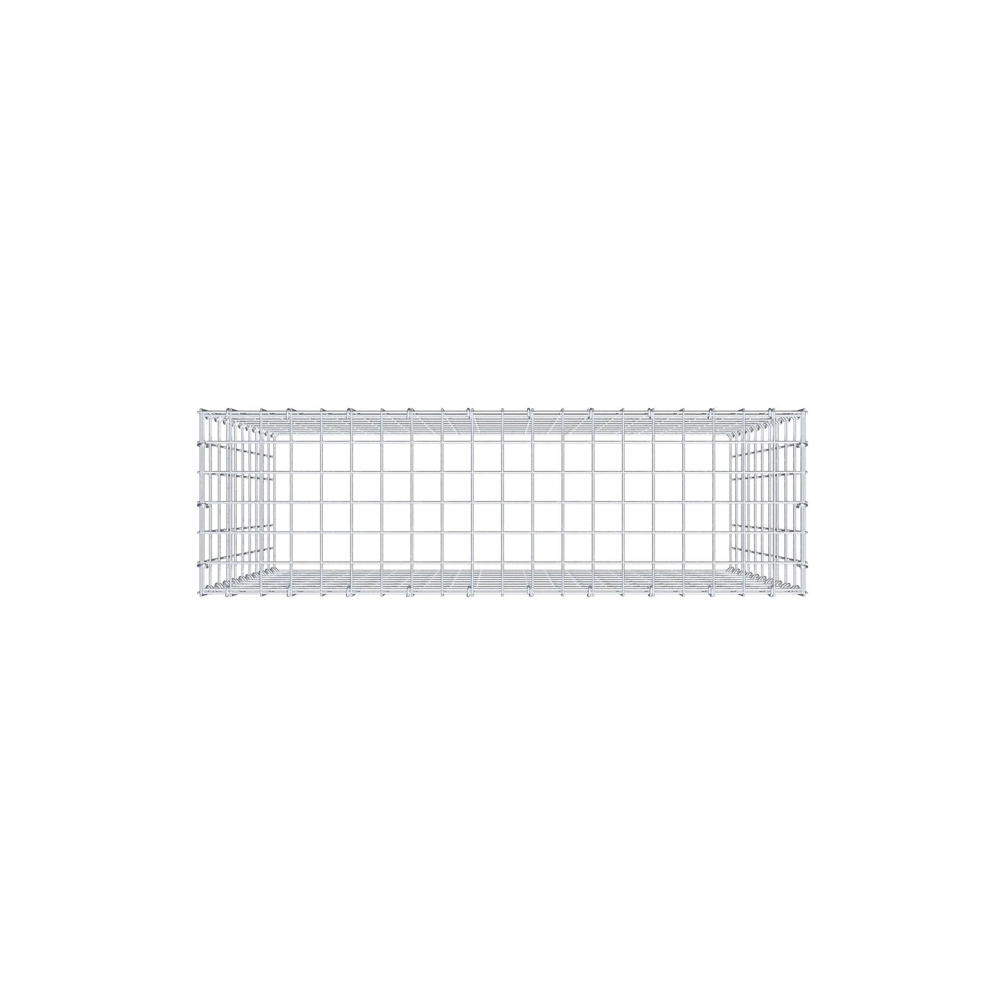 Extra gabion typ 3 100 cm x 100 cm x 30 cm (L x H x D), maskstorlek 5 cm x 10 cm, C-ring