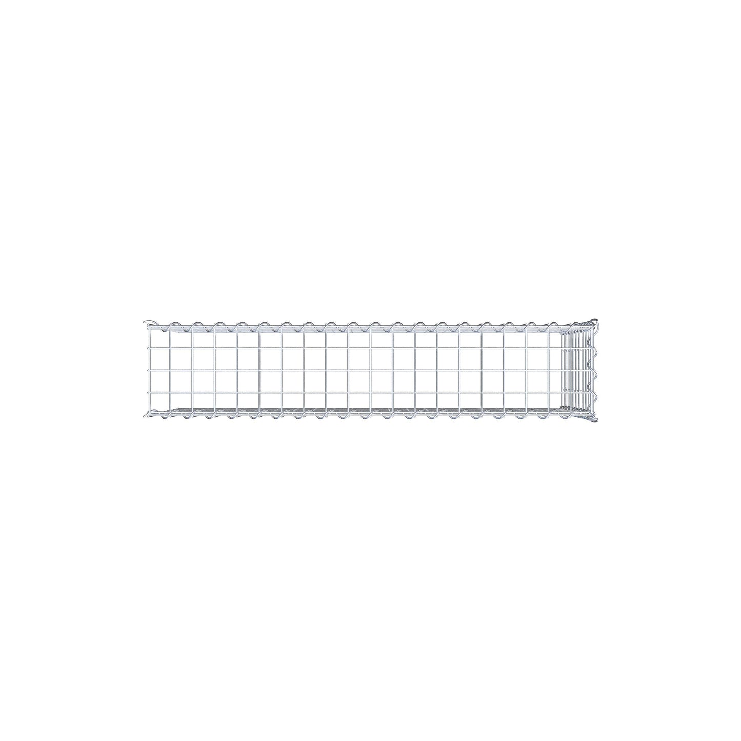 Add-on schanskorf type 4 100 cm x 50 cm x 20 cm (L x H x D), maaswijdte 5 cm x 5 cm, spiraalvormig