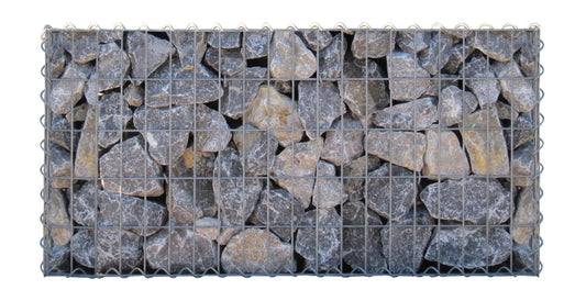 Schanskorf 200 cm x 100 cm x 50 cm (L x H x D), maaswijdte 5 cm x 10 cm, spiraalvormig