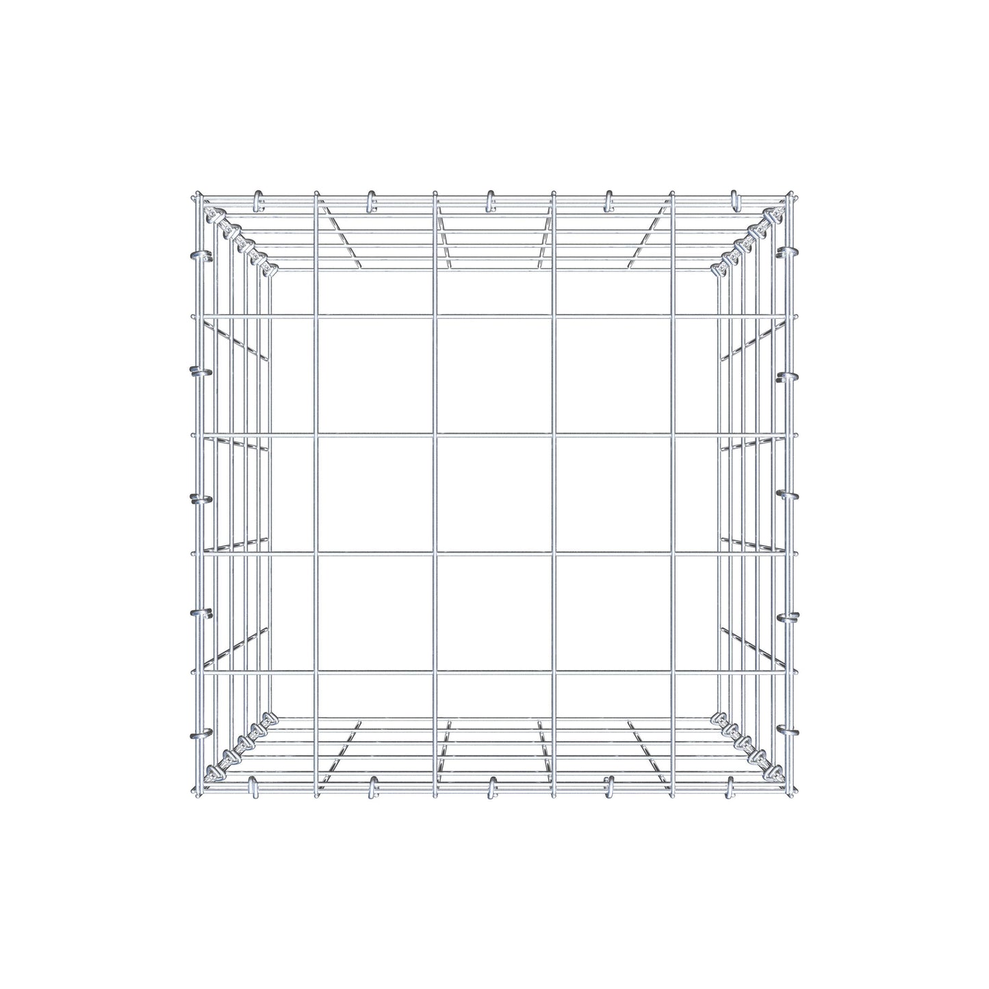 Fourche rapportée type 3 50 cm x 50 cm x 50 cm (L x H x P), mailles 10 cm x 10 cm, anneau C