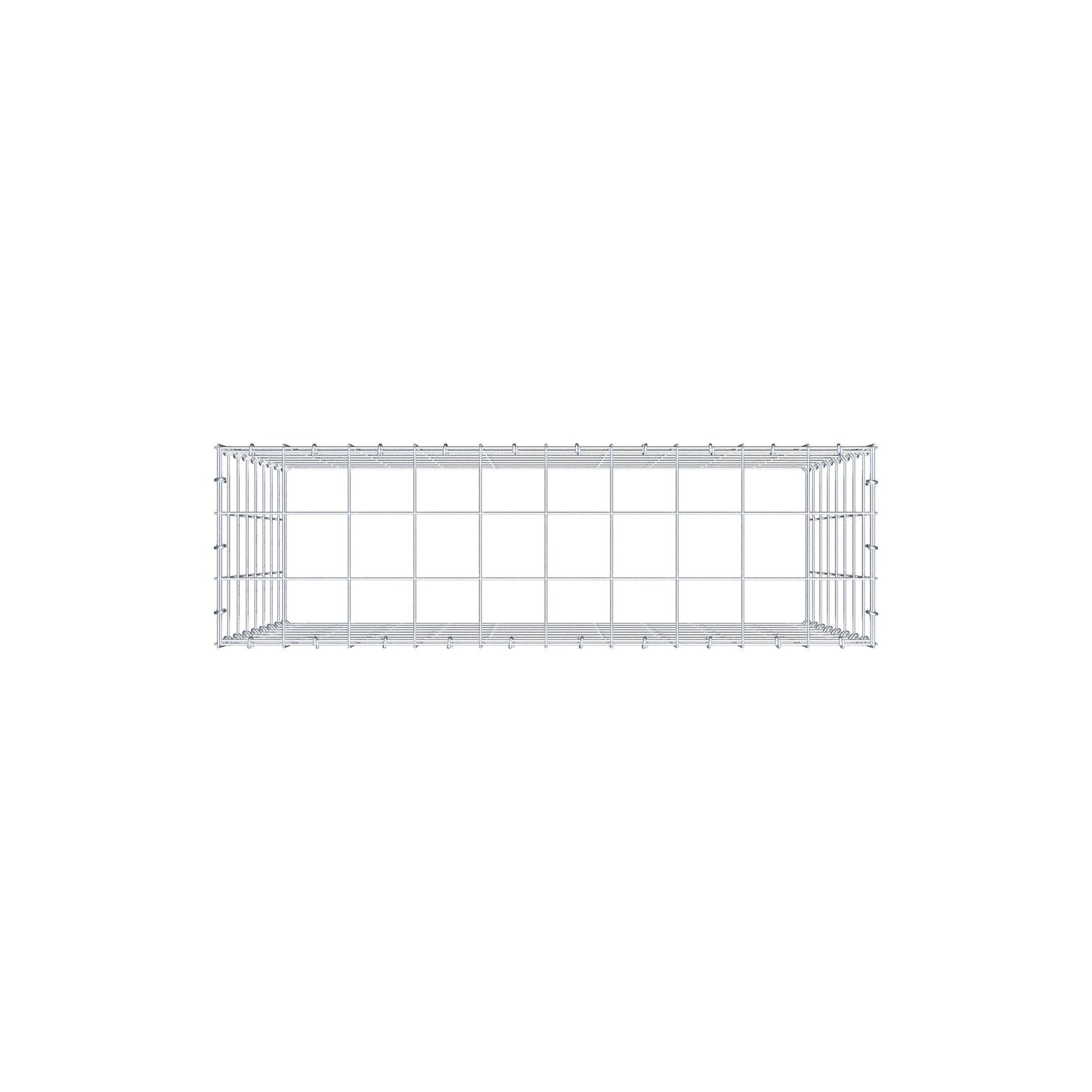 Anbaugabione Typ 3 100 cm x 80 cm x 30 cm (L x H x T), Maschenweite 10 cm x 10 cm, C-Ring