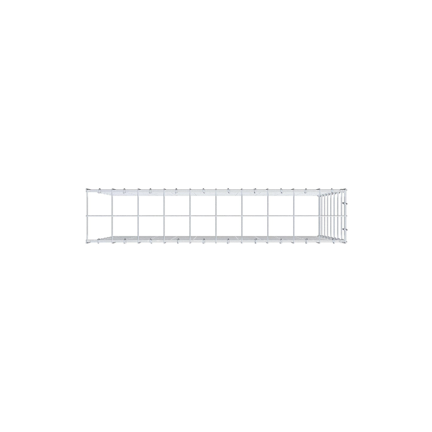 Add-on schanskorf type 4 100 cm x 80 cm x 20 cm (L x H x D), maaswijdte 10 cm x 10 cm, C-ring