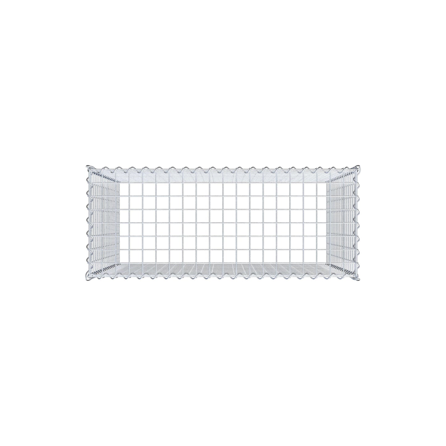 Add-on schanskorf type 3 100 cm x 90 cm x 40 cm (L x H x D), maaswijdte 5 cm x 5 cm, spiraalvormig