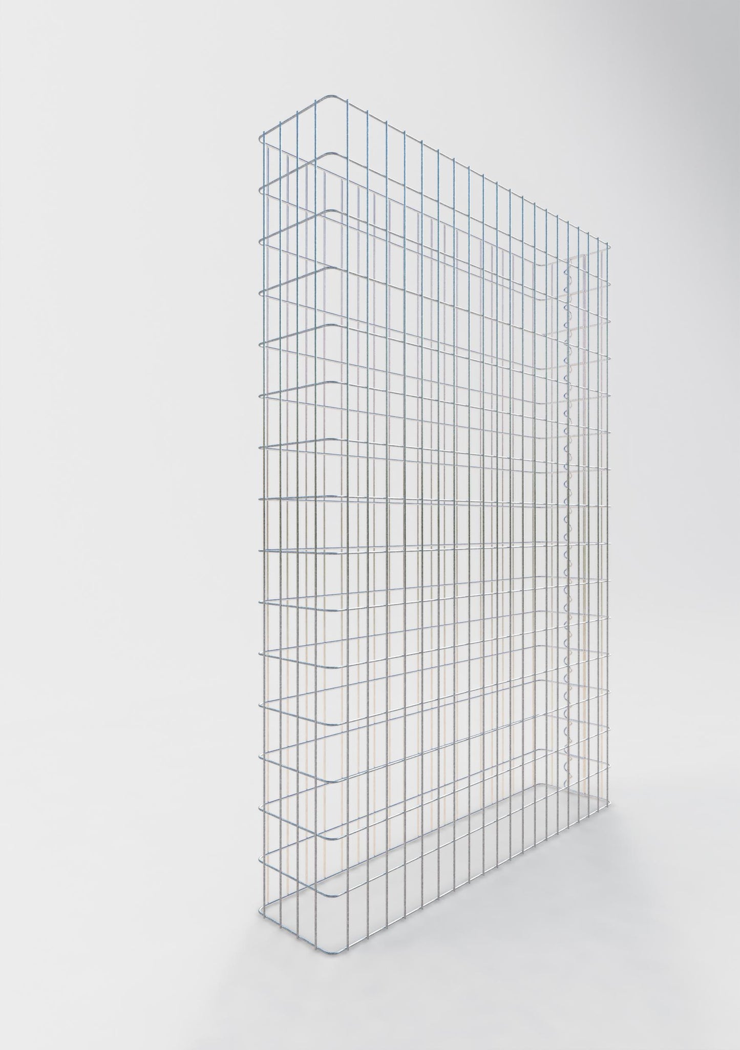 Clôture en gabion Longueur 102 cm, hauteur 160 cm, profondeur 22 cm, mailles 5 x 10 cm