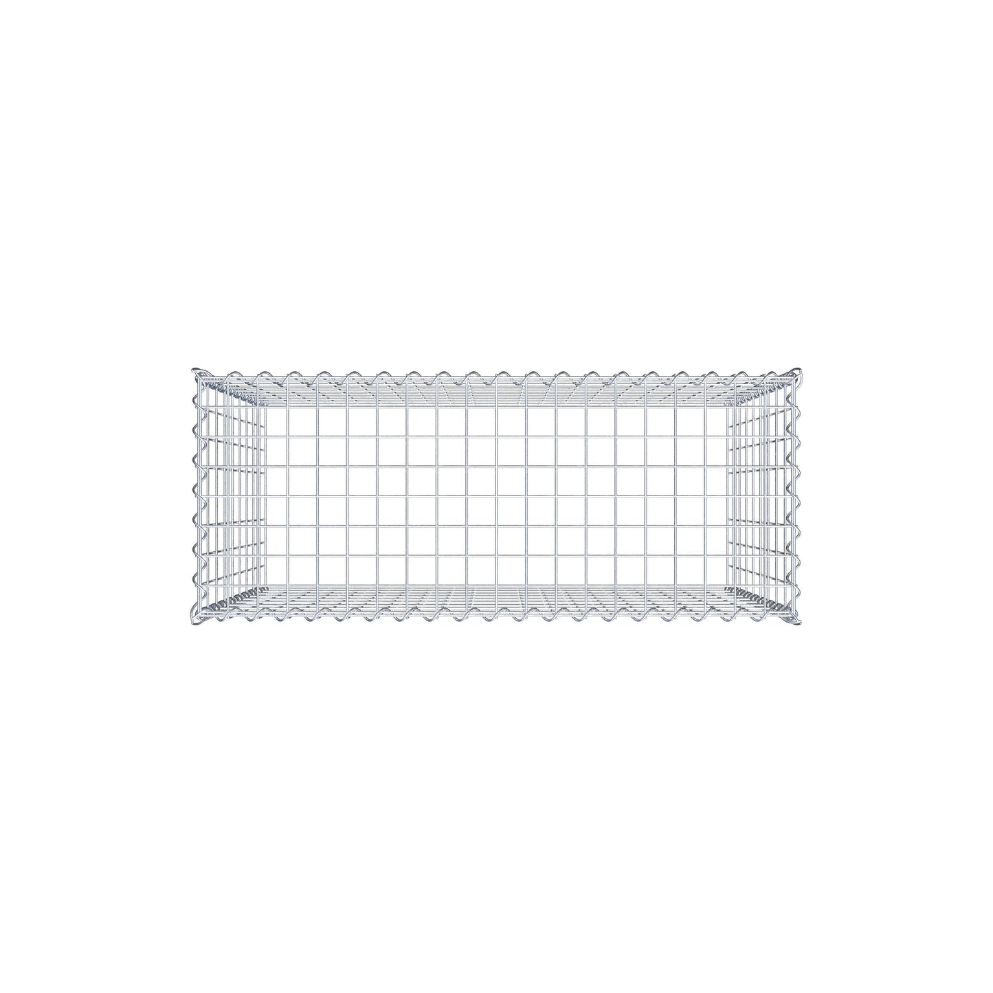 Add-on schanskorf type 3 100 cm x 90 cm x 40 cm (L x H x D), maaswijdte 5 cm x 10 cm, spiraalvormig