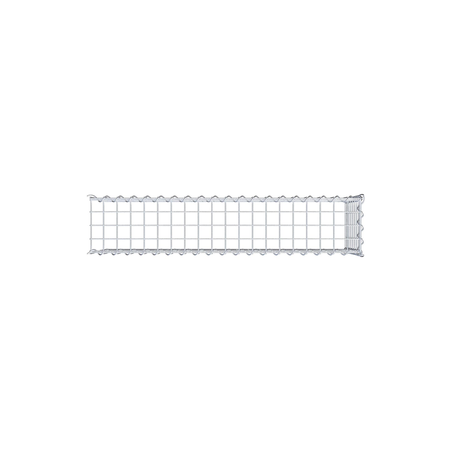 Add-on schanskorf type 4 100 cm x 40 cm x 20 cm (L x H x D), maaswijdte 5 cm x 5 cm, spiraalvormig
