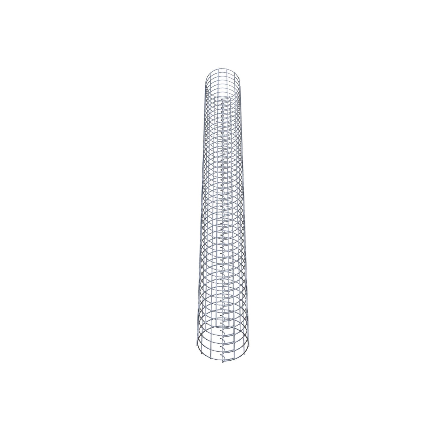 Gabionensäule rund 22 cm Durchmesser, 230 cm Höhe, Maschenweite 5 cm x 5 cm