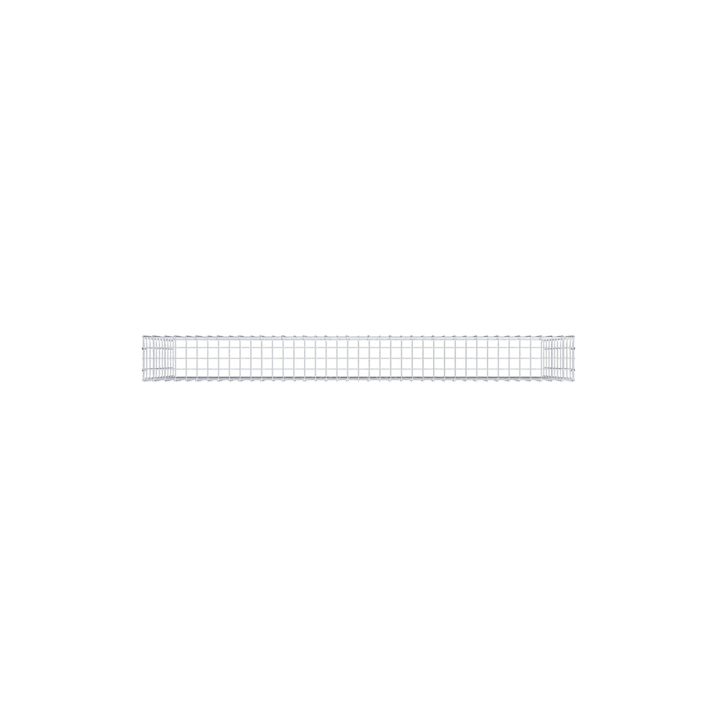 Opzetpaal type 3 200 cm x 100 cm x 20 cm (L x H x D), maaswijdte 5 cm x 10 cm, C-ring