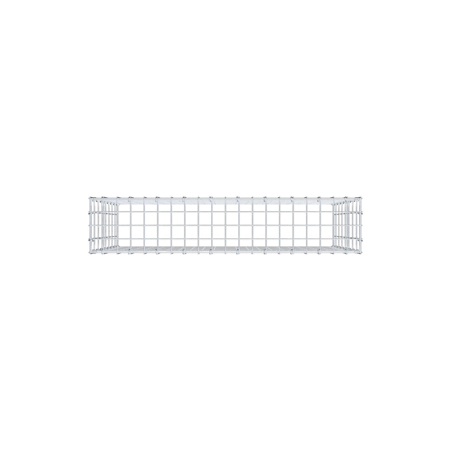 Type 3 oplegkorf 100 cm x 80 cm x 20 cm (L x H x D), maaswijdte 5 cm x 10 cm, C-ring