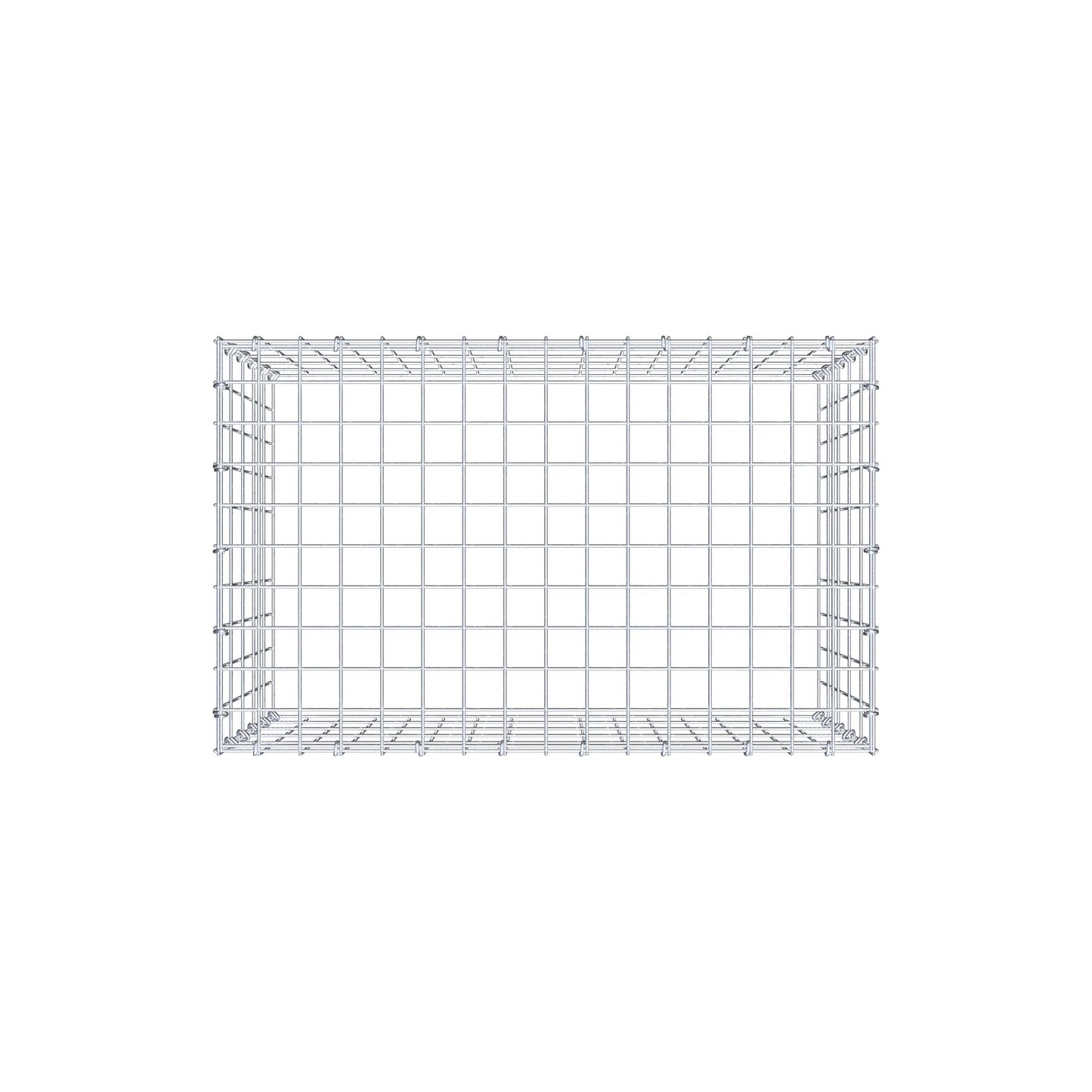 Anbaugabione Typ 3 80 cm x 50 cm x 50 cm (L x H x T), Maschenweite 5 cm x 10 cm, C-Ring