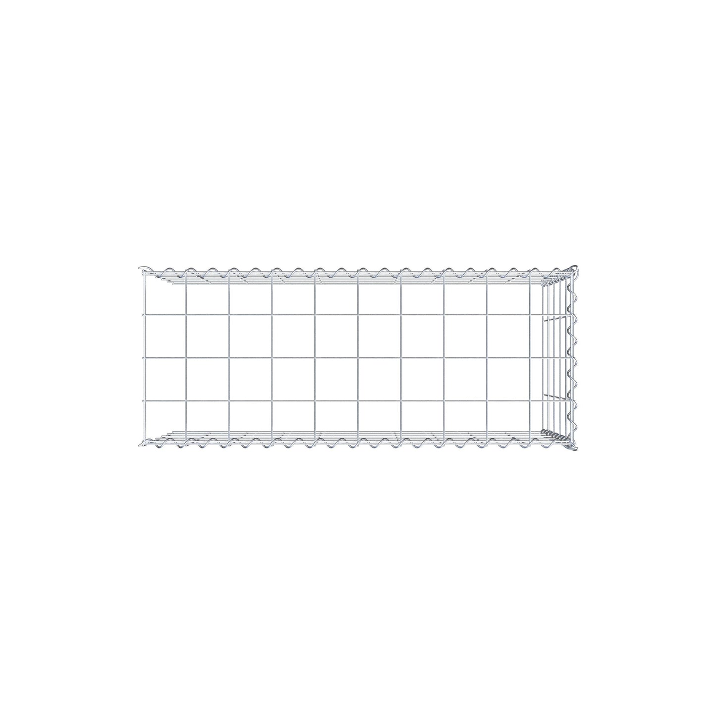 Gabião tipo 4 100 cm x 50 cm x 40 cm (C x A x P), malhagem 10 cm x 10 cm, espiral
